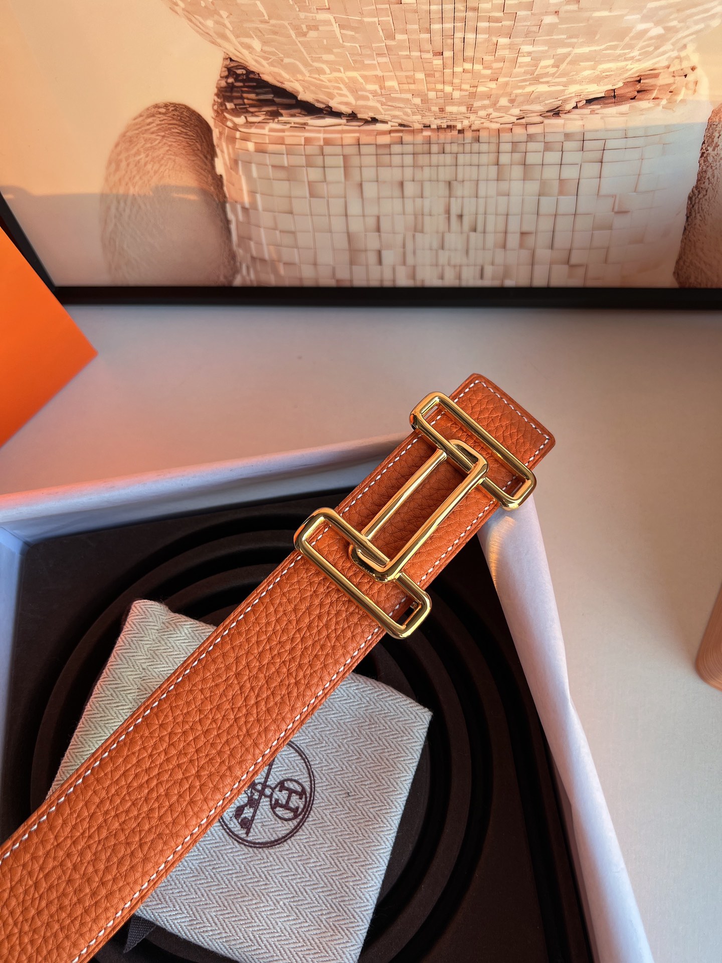 Hermès Male Basic Belt 38mm