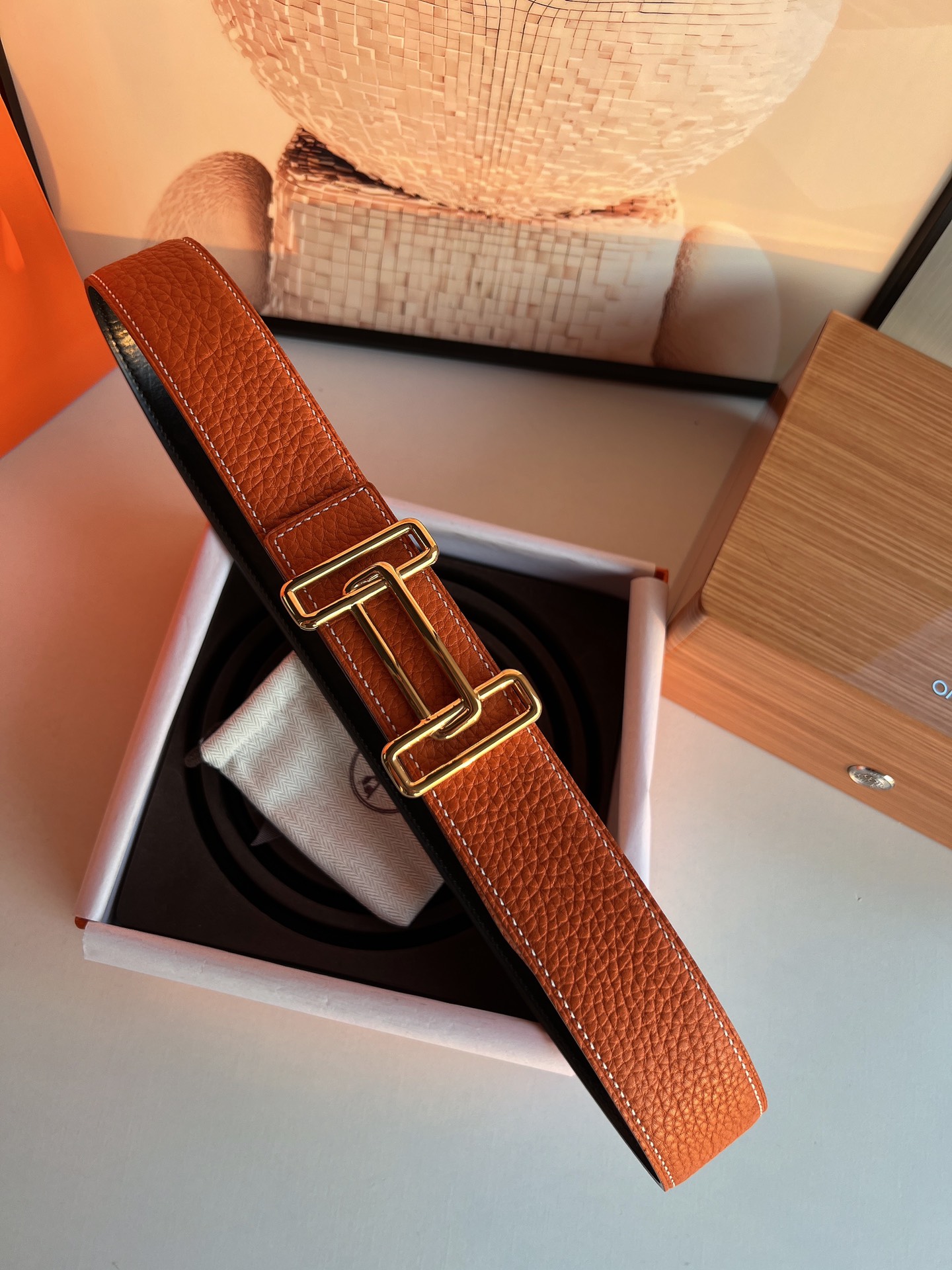 Hermès Male Basic Belt 38mm