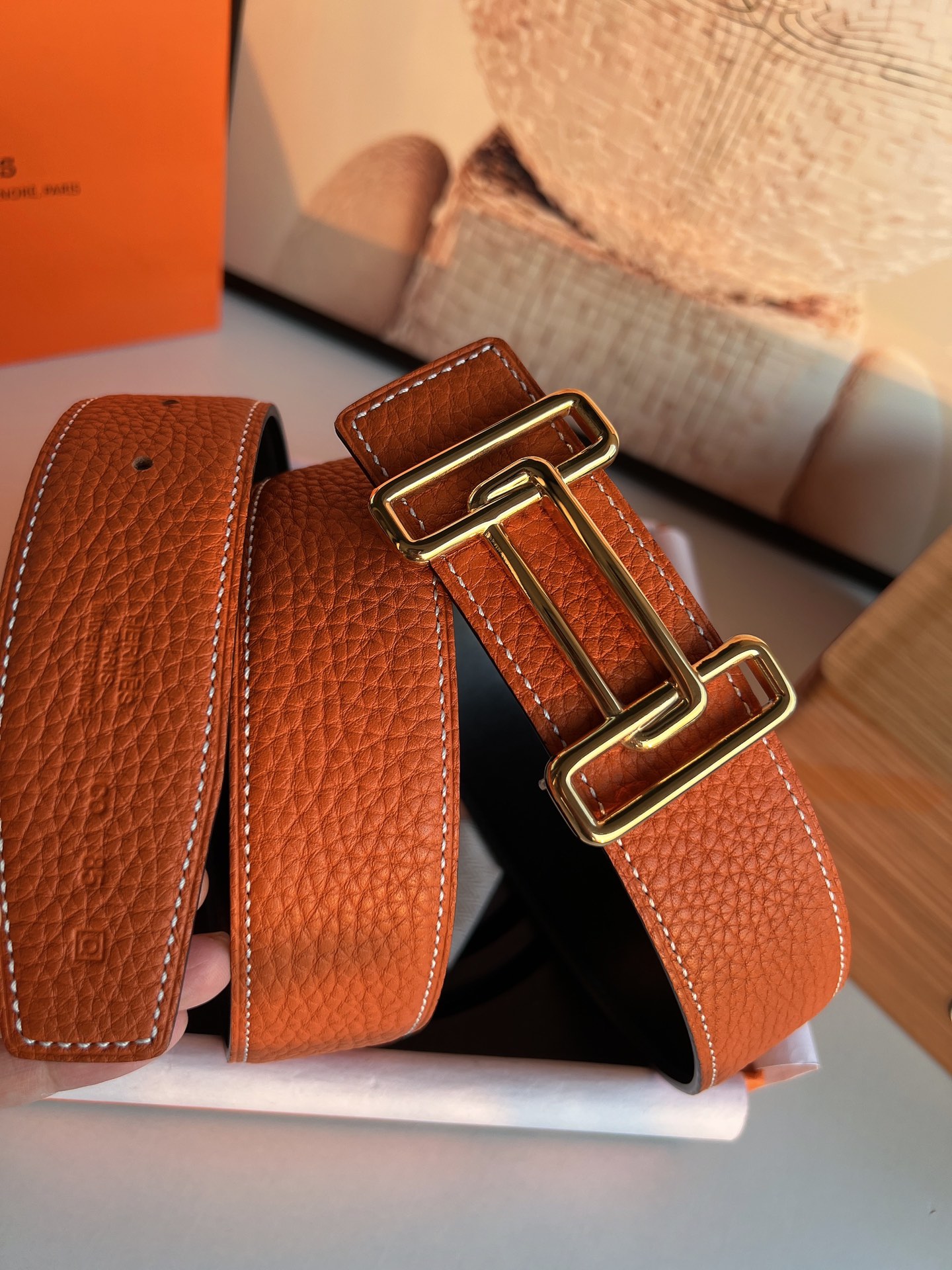 Hermès Male Basic Belt 38mm
