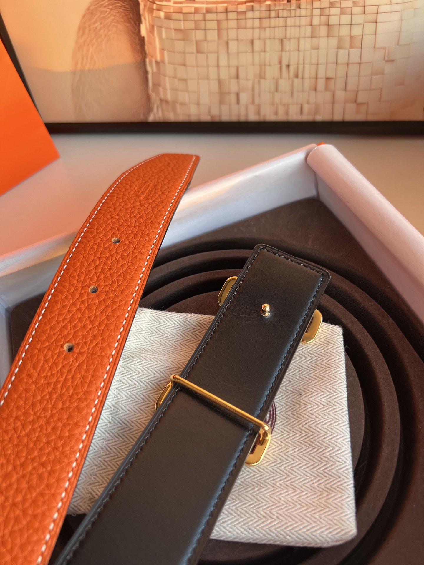 Hermès Male Basic Belt 38mm