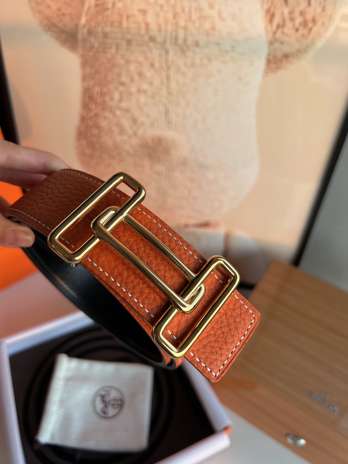 Hermès Male Basic Belt 38mm