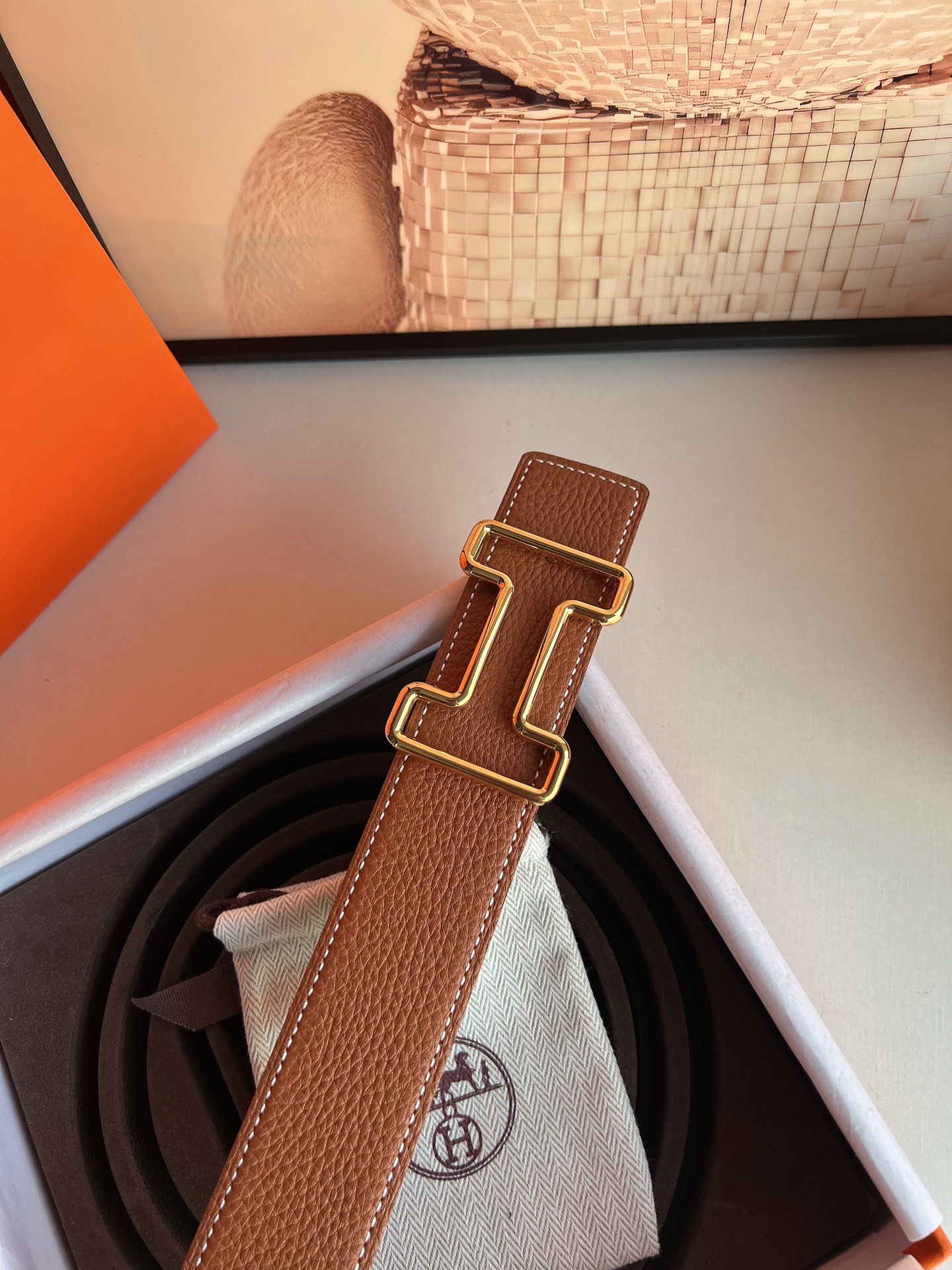 Hermès Male Basic Belt 38mm