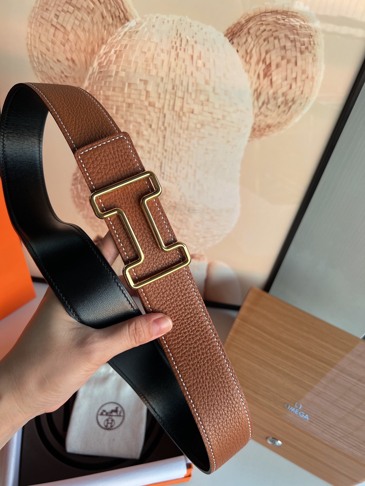 Hermès Male Basic Belt 38mm