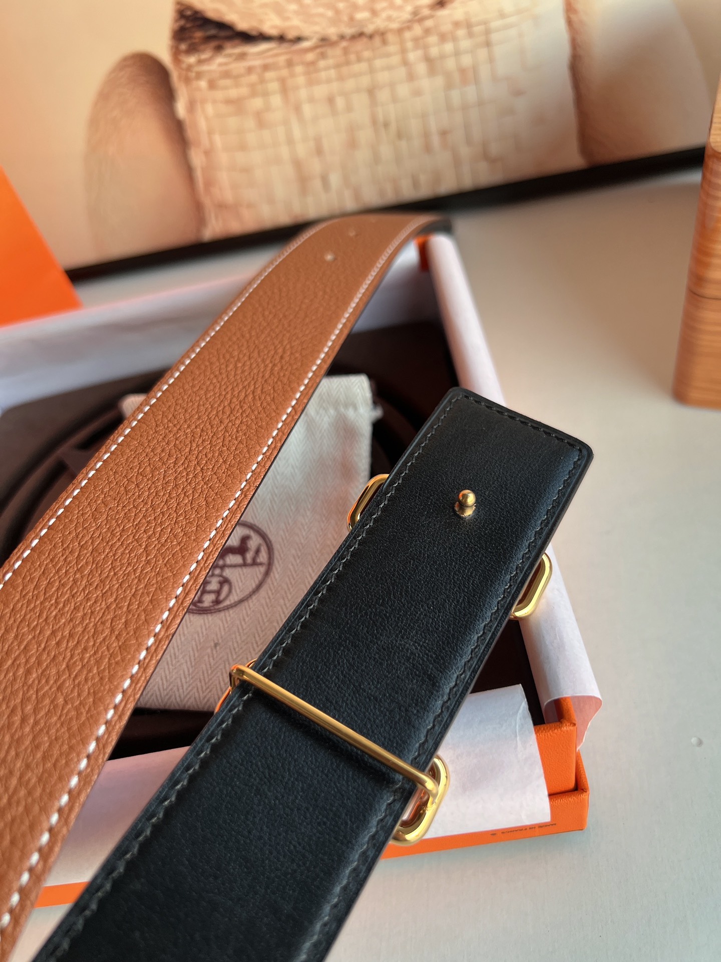 Hermès Male Basic Belt 38mm