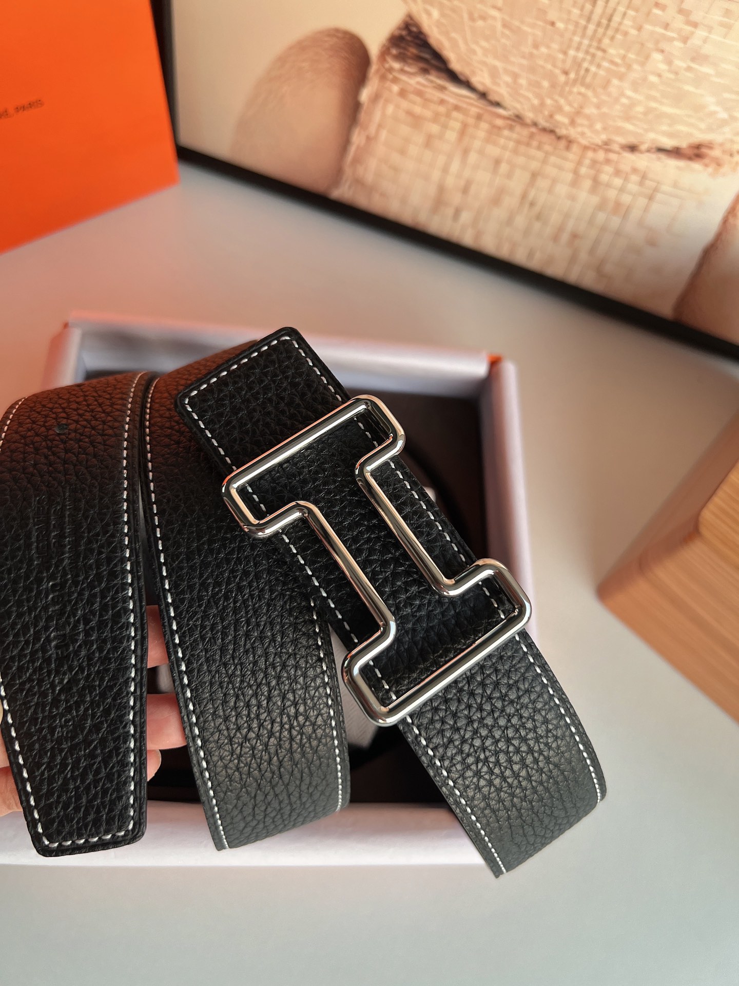 Hermès Male Basic Belt 38mm