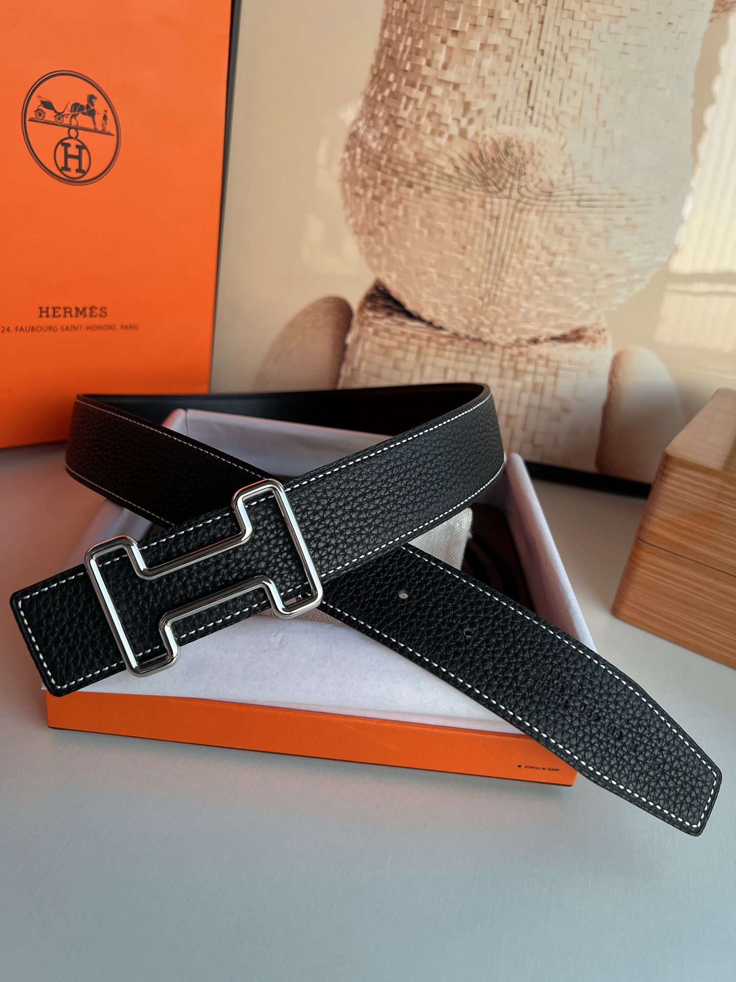 Hermès Male Basic Belt 38mm