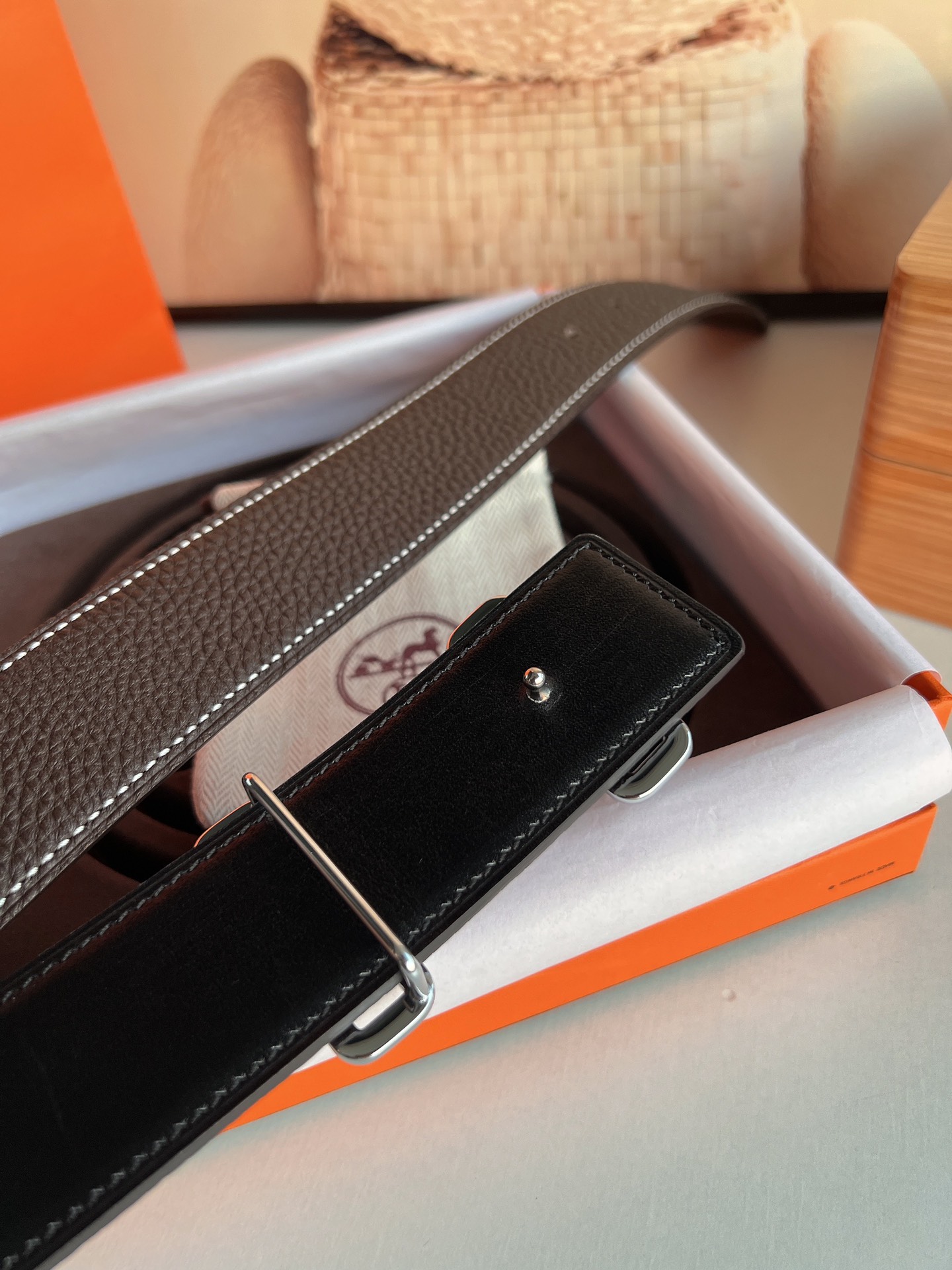 Hermès Male Basic Belt 38mm