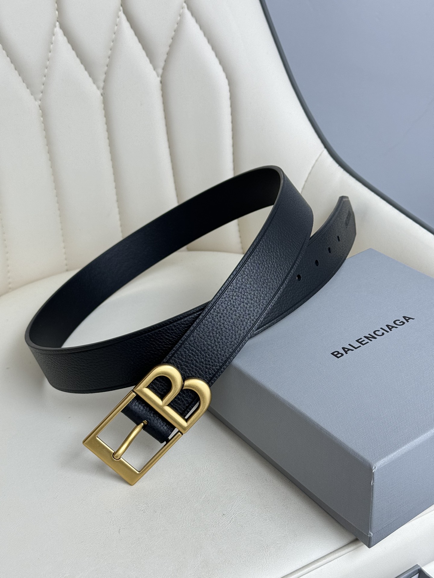Balenciaga Basic Belt Cow Leather M-l