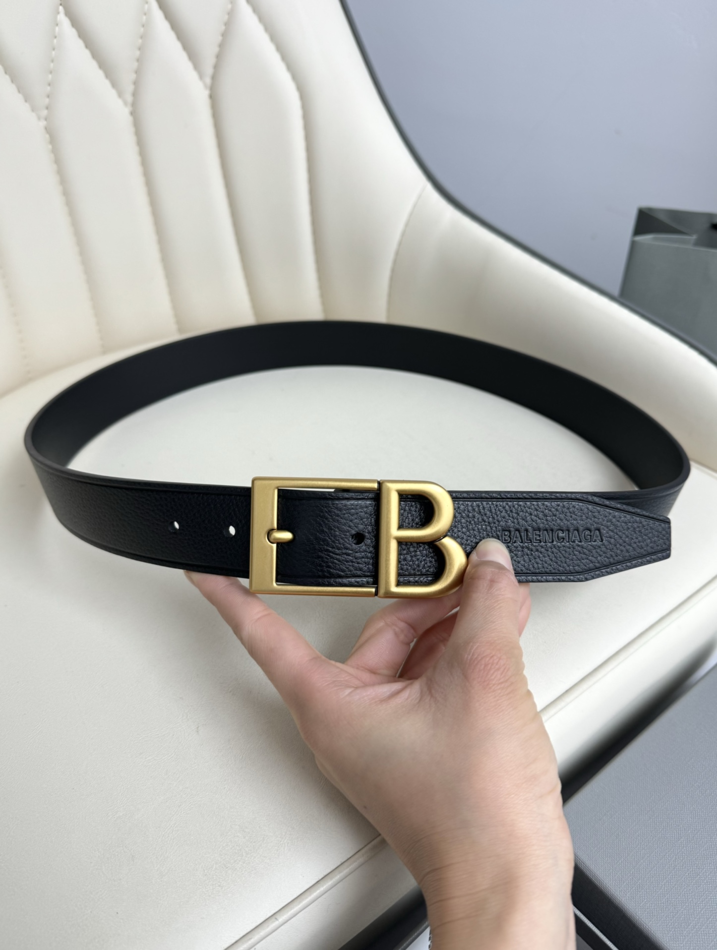 Balenciaga Basic Belt Cow Leather M-l