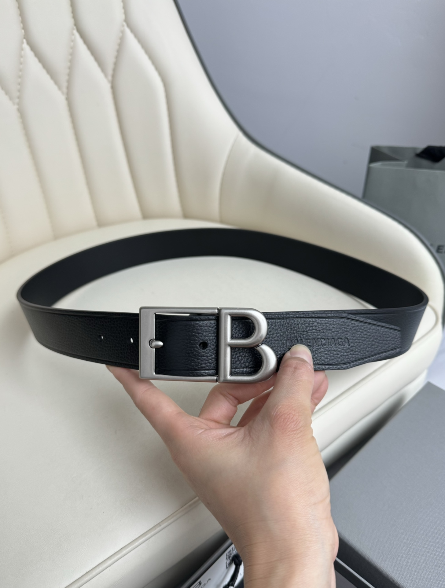 Balenciaga Basic Belt Cow Leather M-l