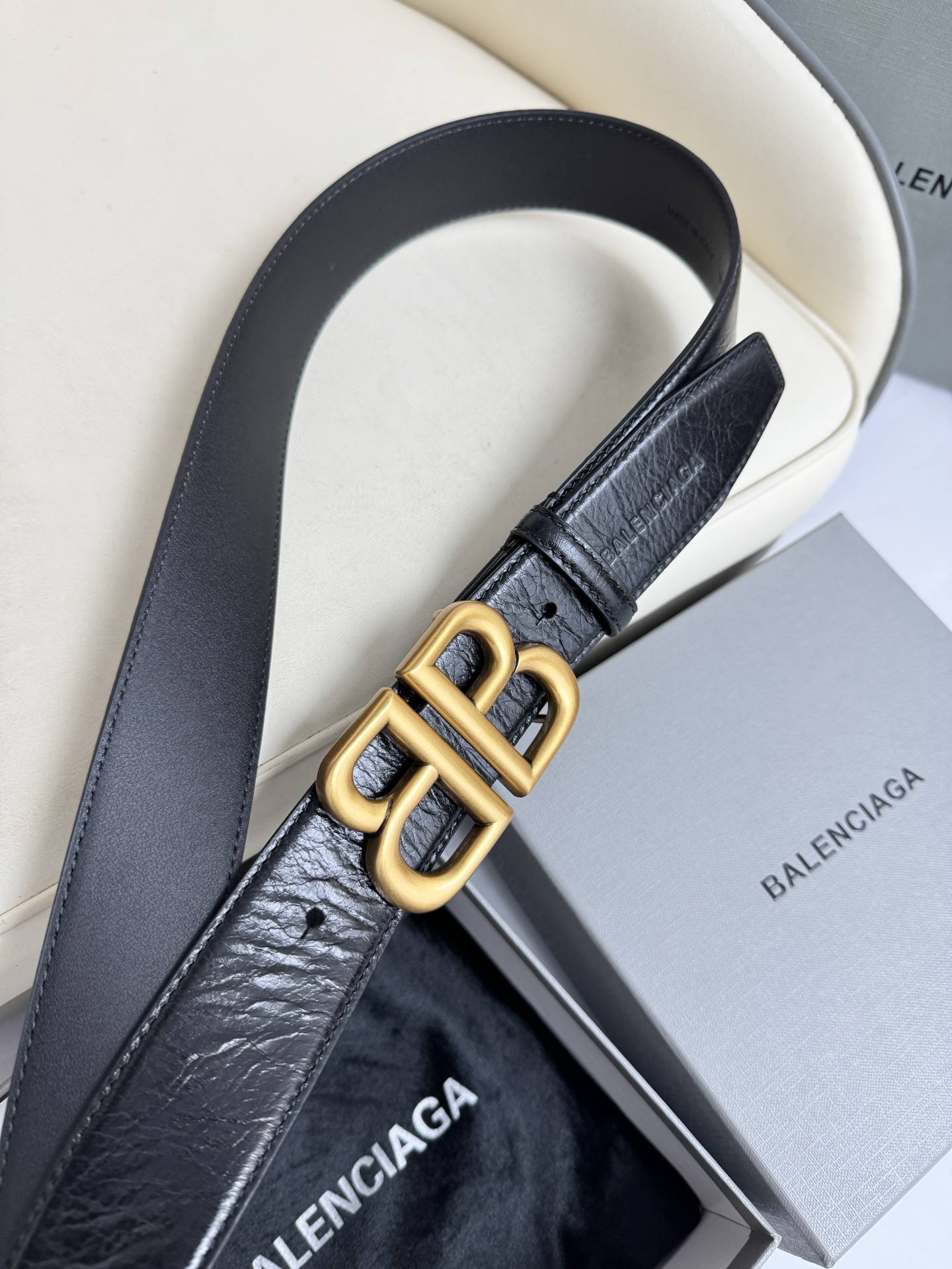 Balenciaga Basic Belt Cow Leather M-l