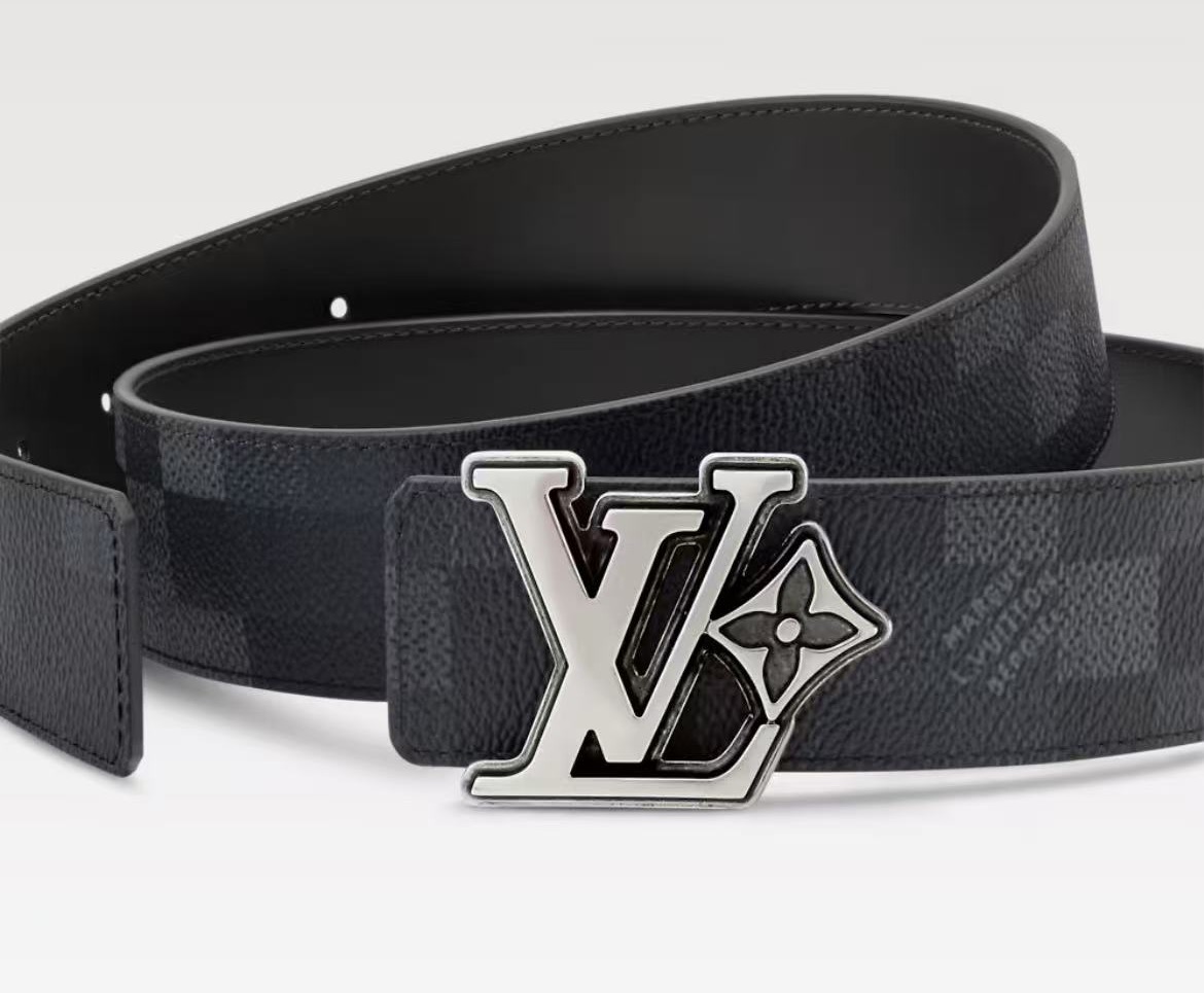 Leather Belt Cow Leather Black M-l