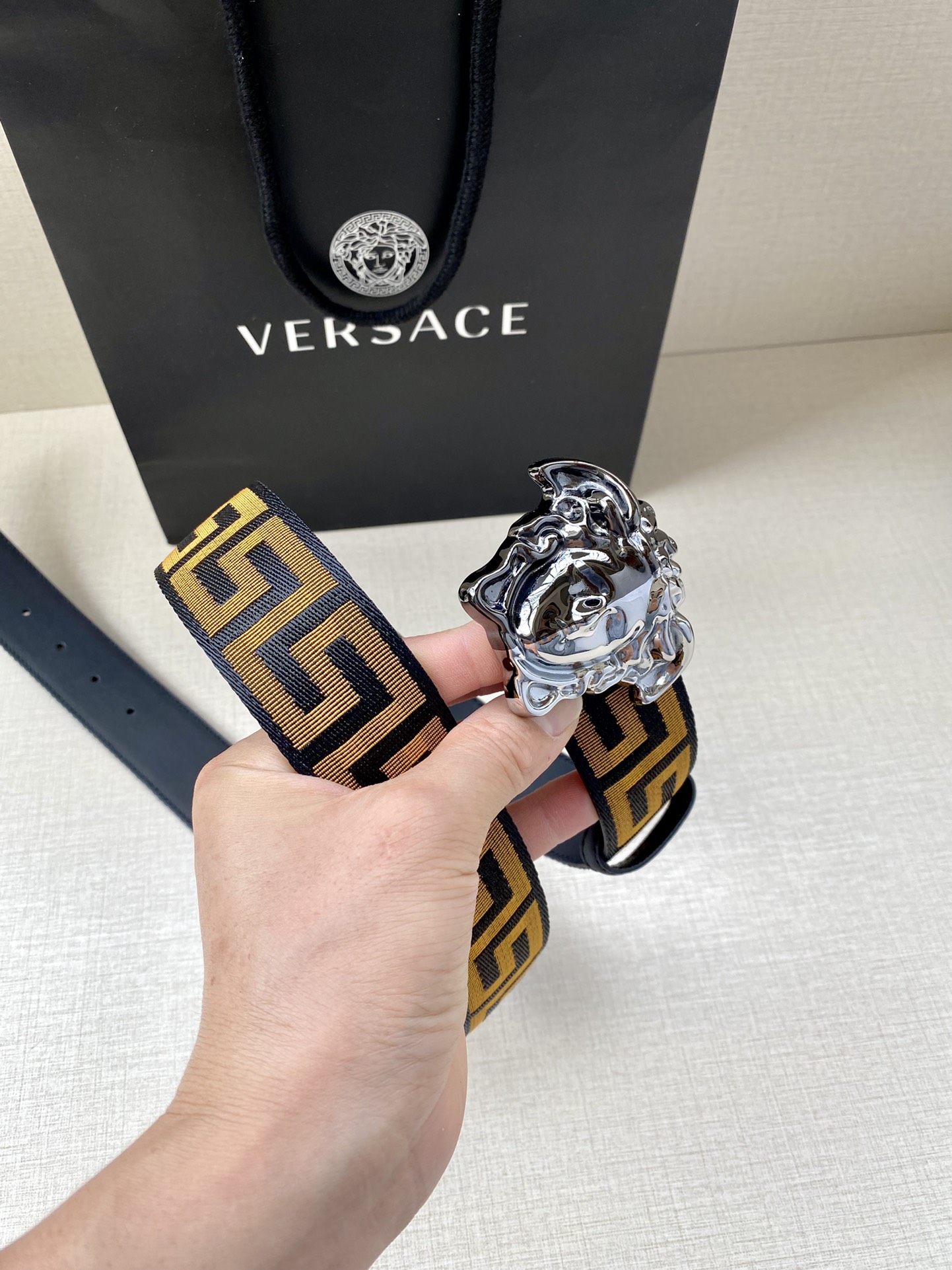 Versace Basic Belt Cow Leather S-m