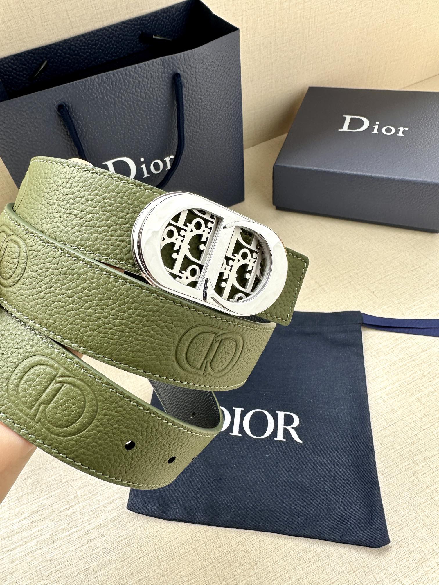 Dior Male Basic Belt Cow Leather Adjustable