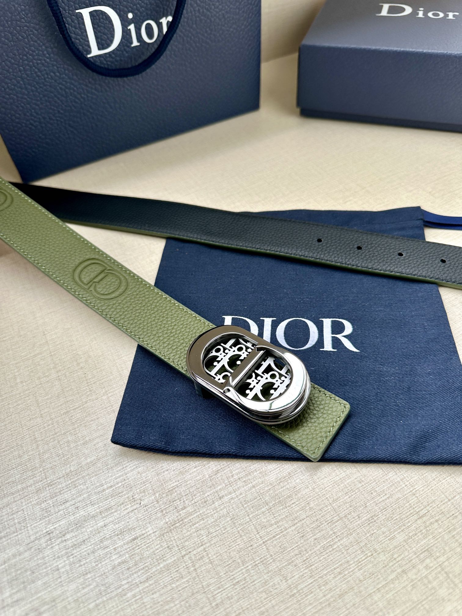 Dior Male Basic Belt Cow Leather Adjustable