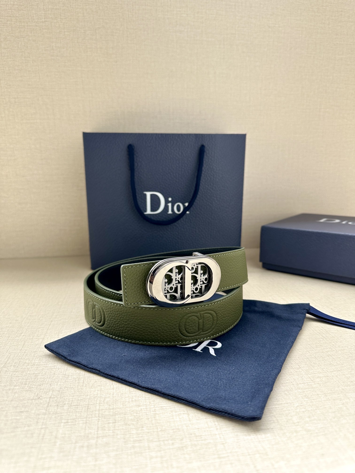 Dior Male Basic Belt Cow Leather Adjustable