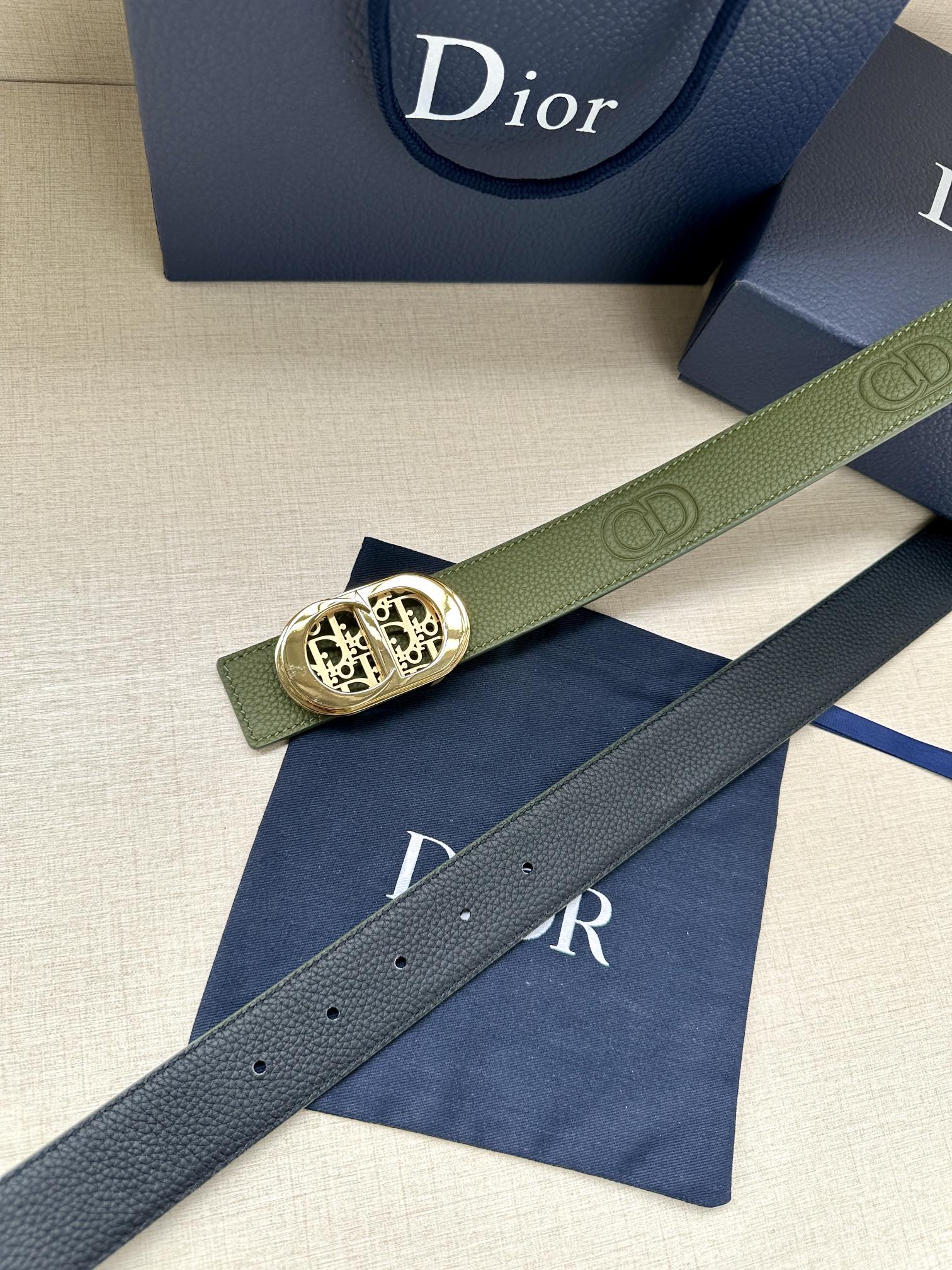 Dior Male Basic Belt Cow Leather Adjustable