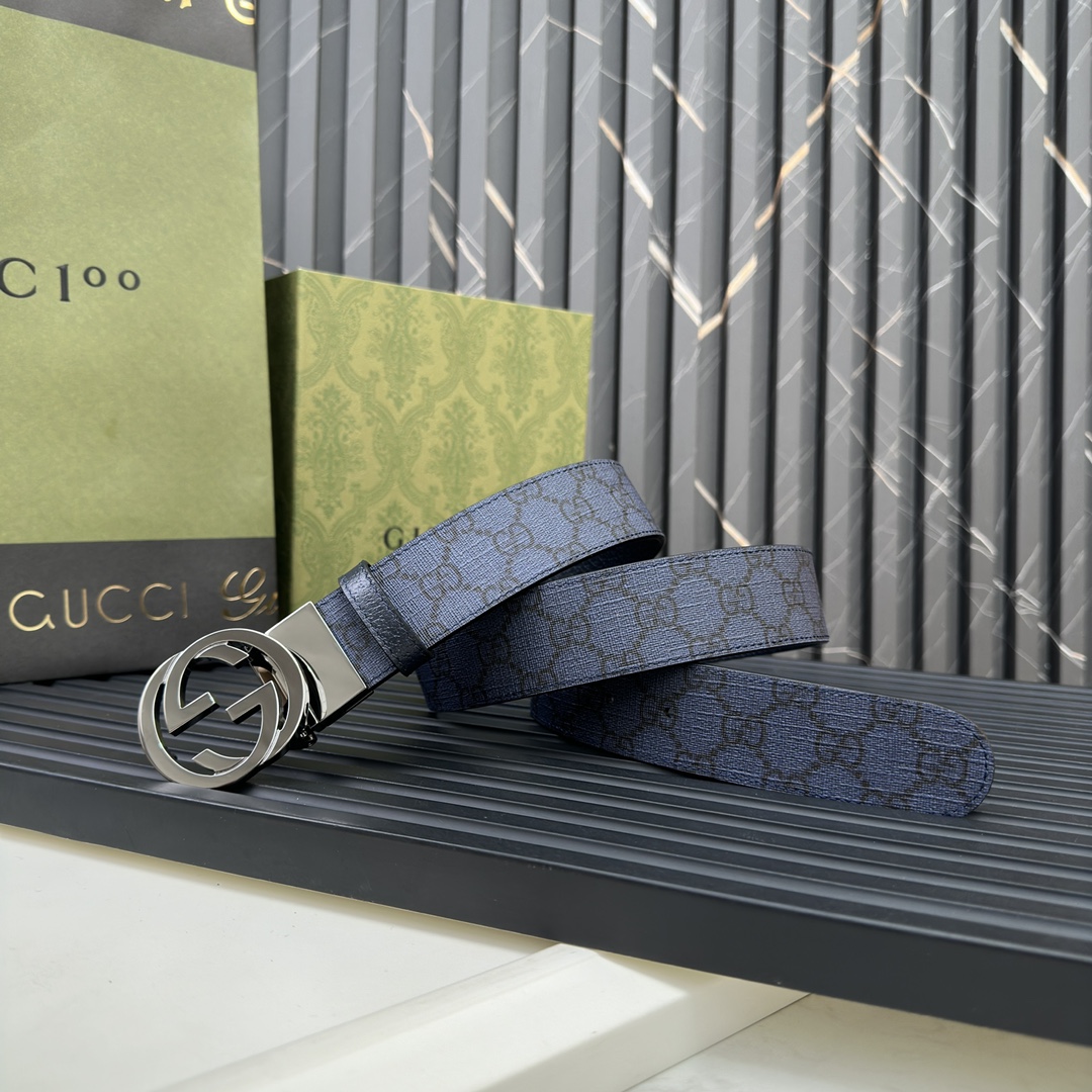 Gucci Male Basic Belt Gray S-m-l