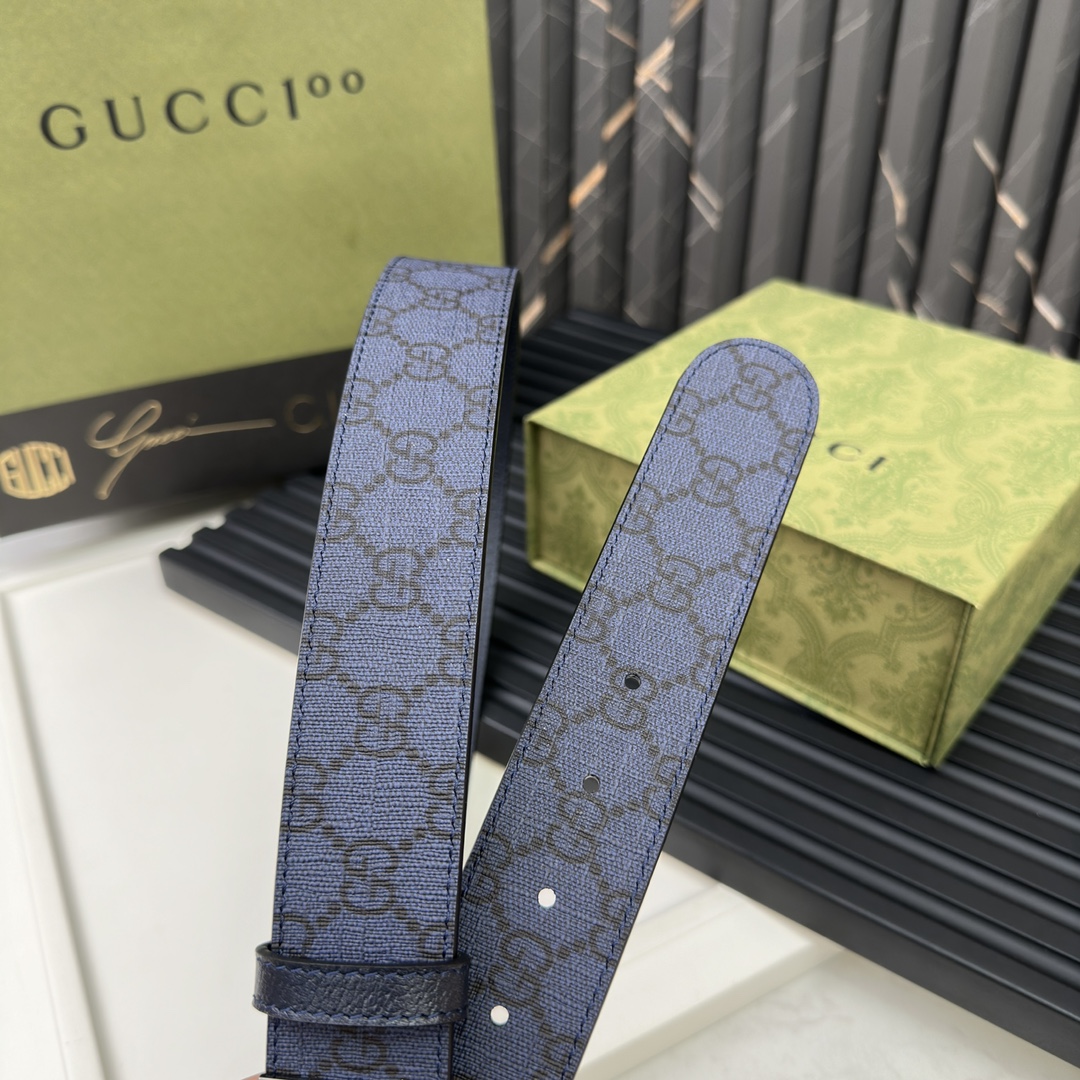 Gucci Male Basic Belt Gray S-m-l