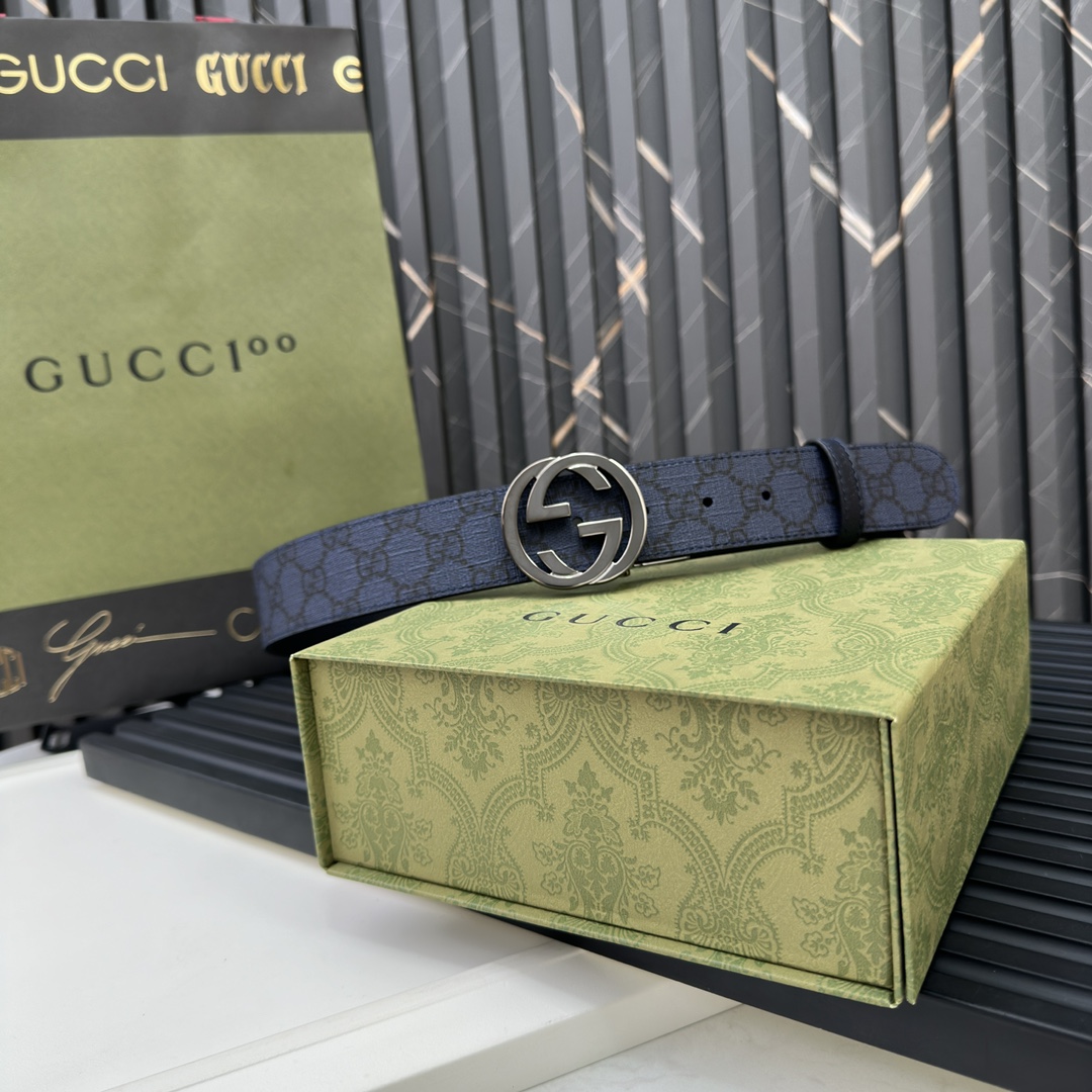 Gucci Male Basic Belt Gray S-m-l