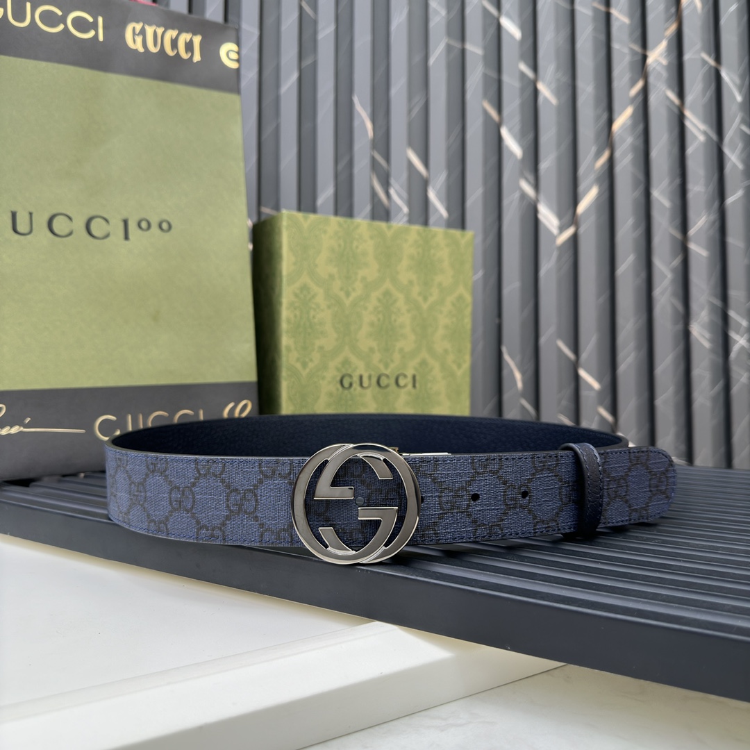 Gucci Male Basic Belt Gray S-m-l