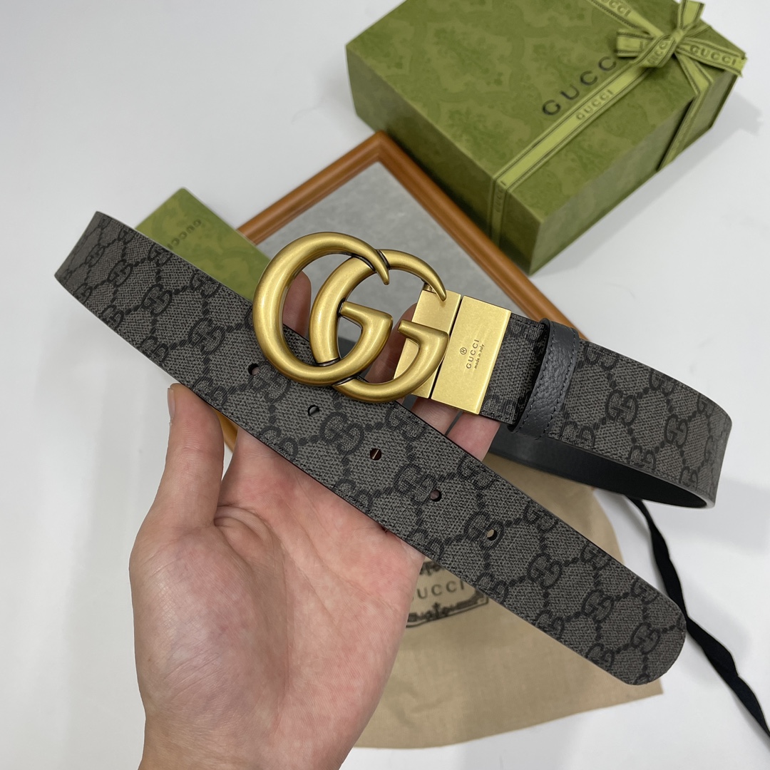 Gucci Male Basic Belt Gray S-m-l
