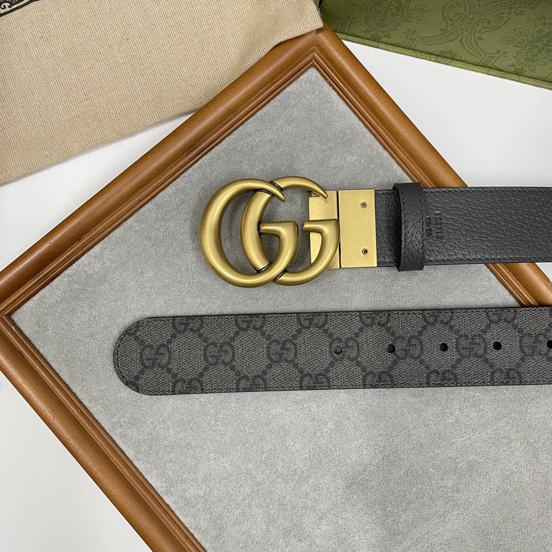 Gucci Male Basic Belt Gray S-m-l