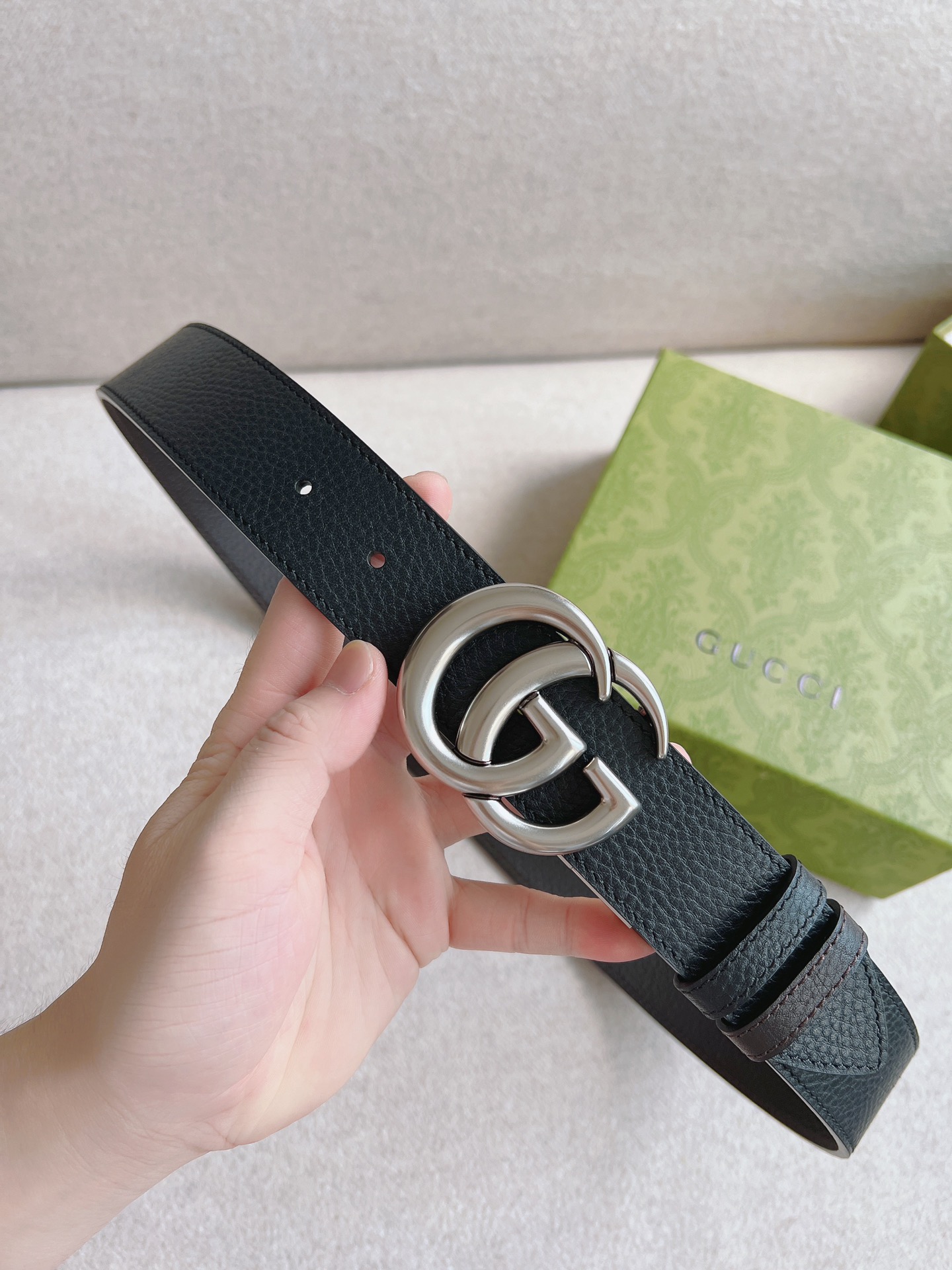 Gucci Male Basic Belt Canvas Black S-m