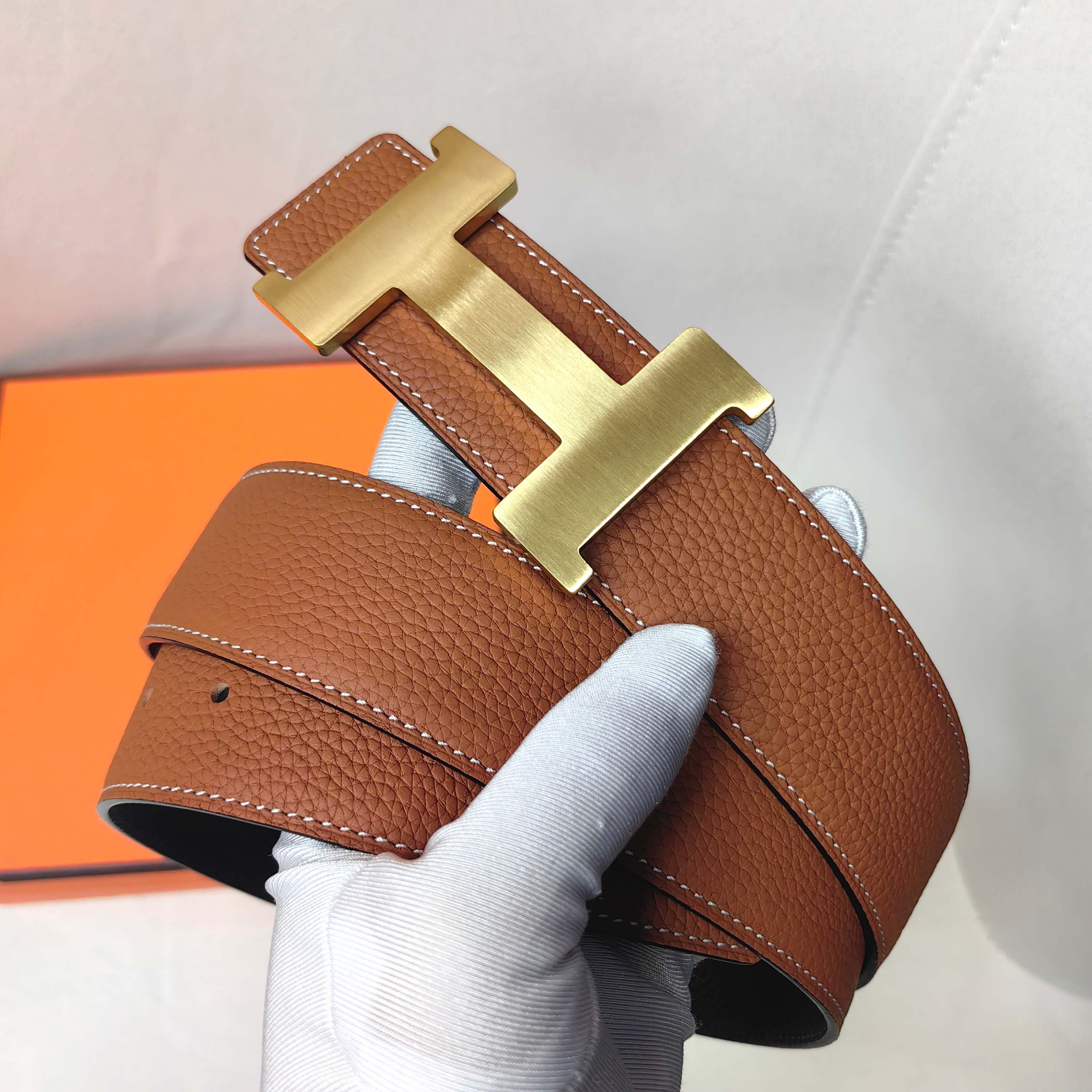 Hermès Basic Belt Top Grain Leather 38mm