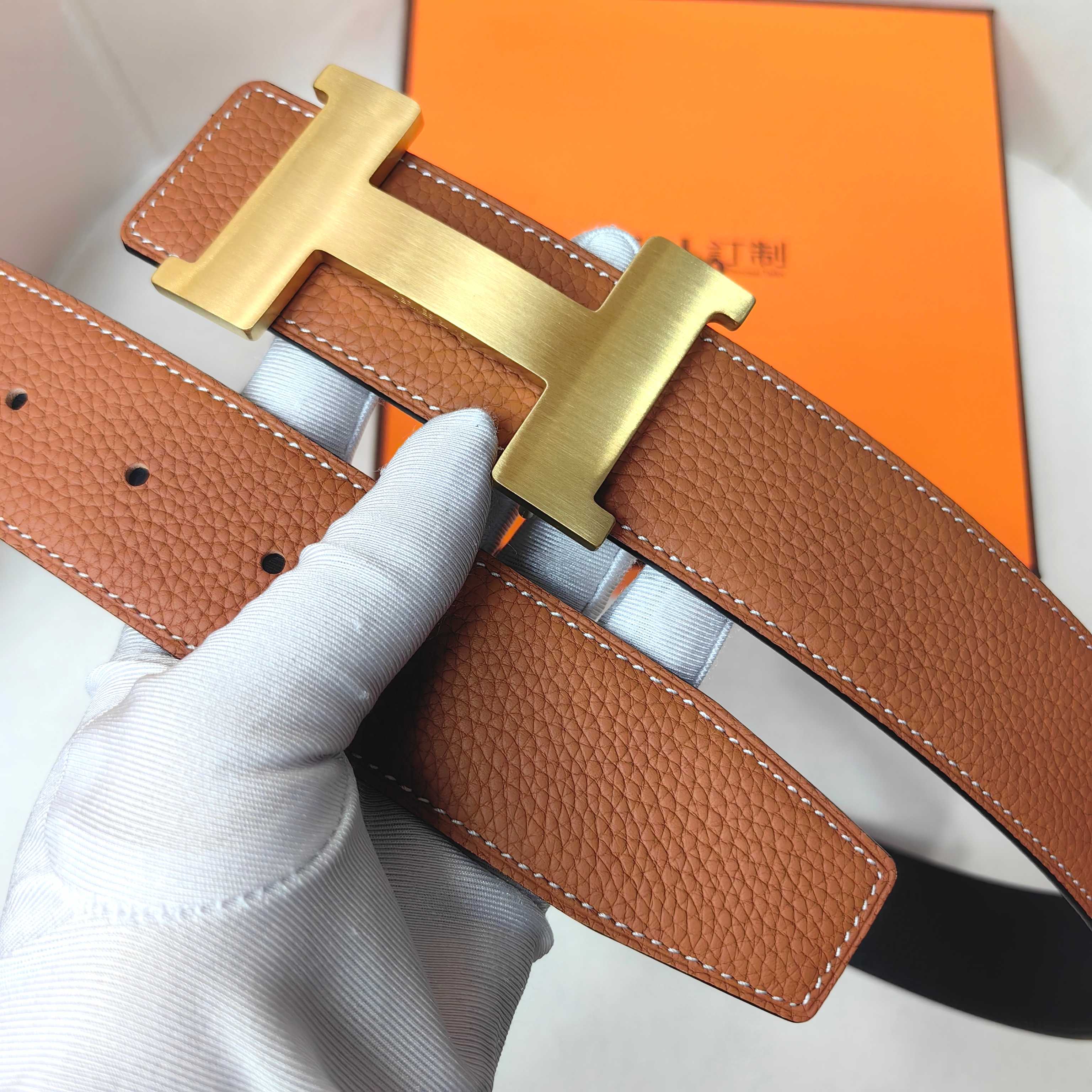Hermès Basic Belt Top Grain Leather 38mm
