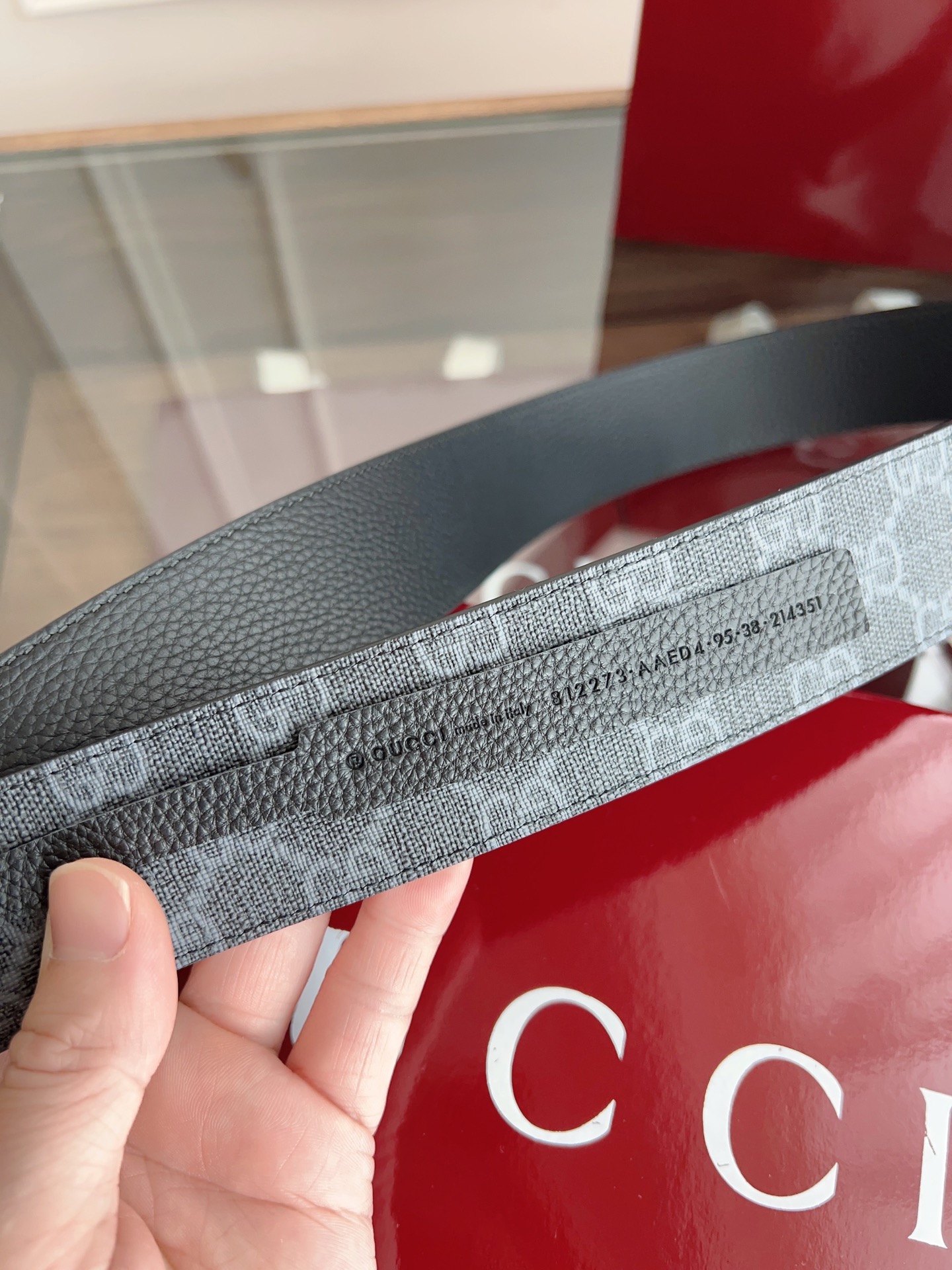 Gucci Male Basic Belt Canvas Black