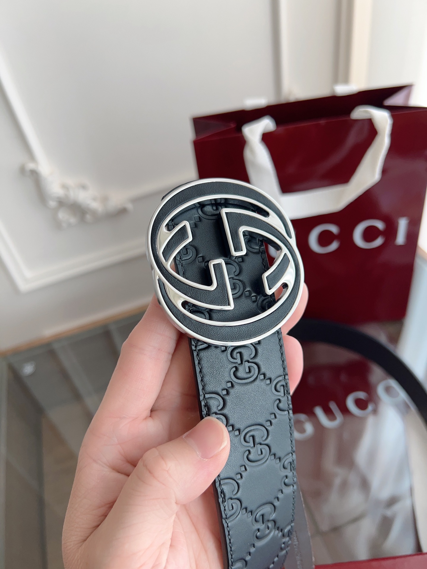 Gucci Male Basic Belt Cow Leather