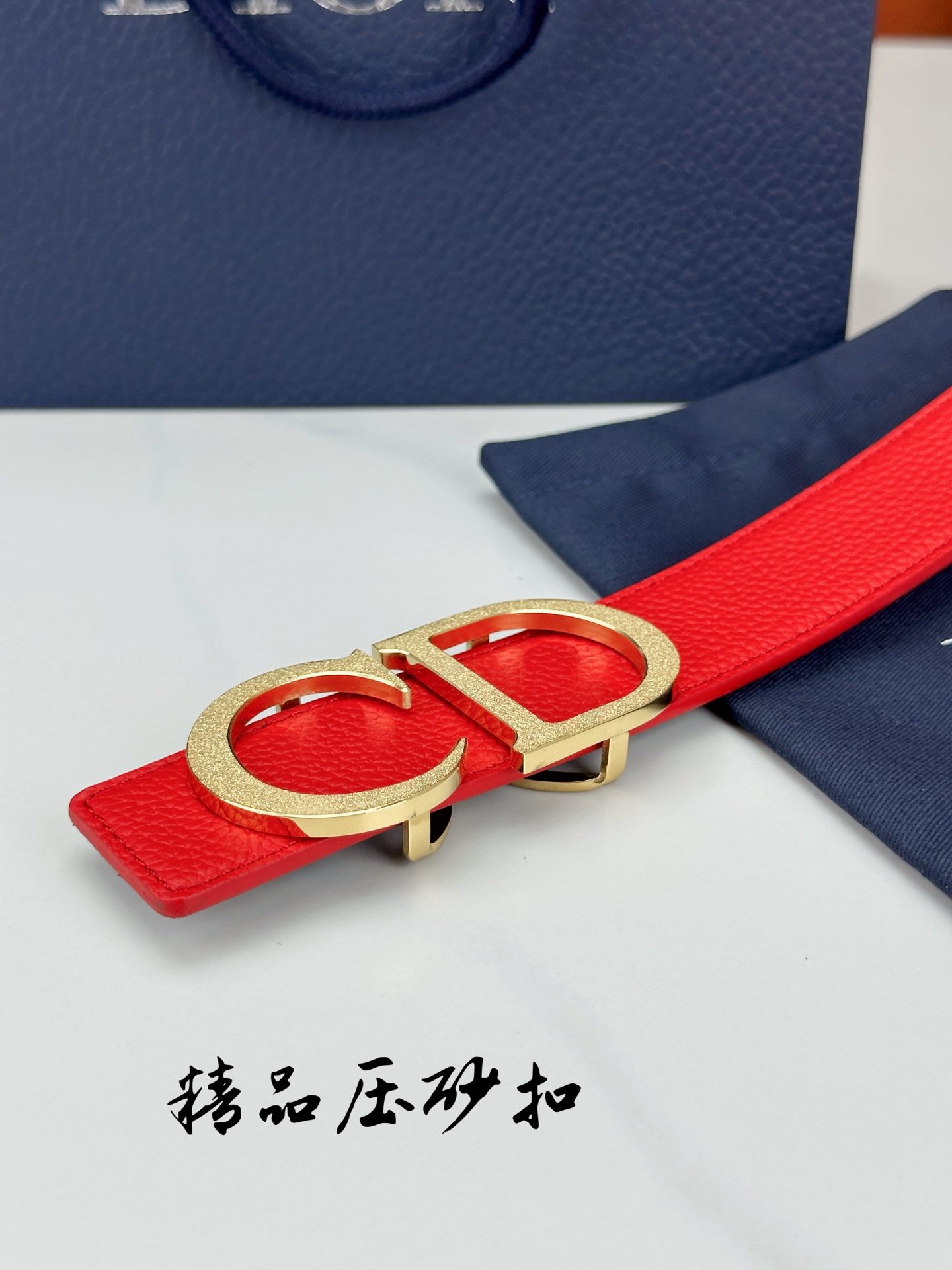 Dior Leather Belt Top Grain Leather M