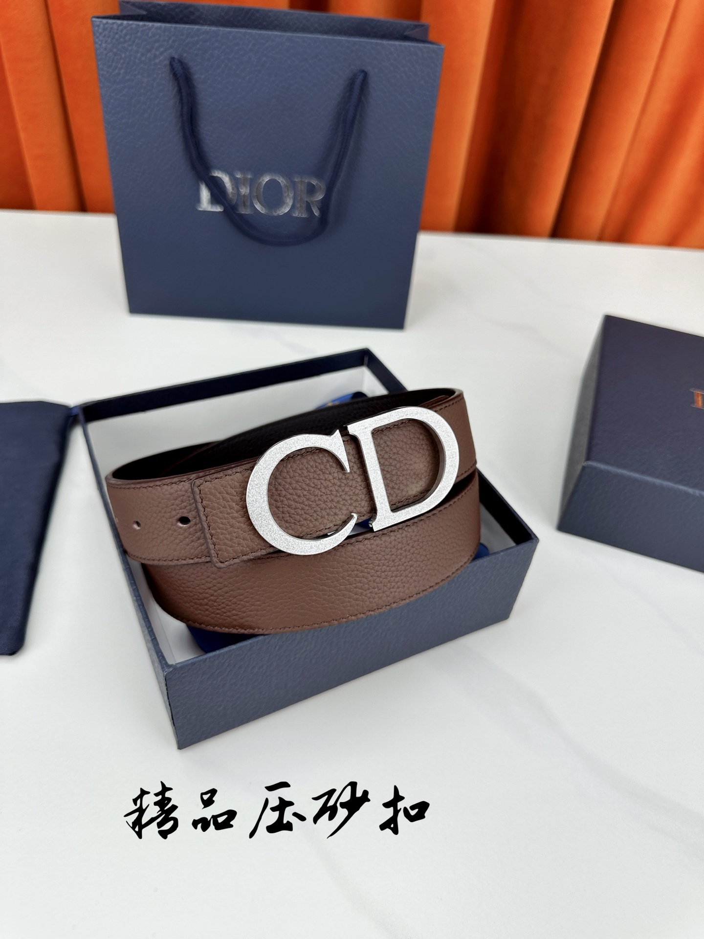 Dior Leather Belt Top Grain Leather M