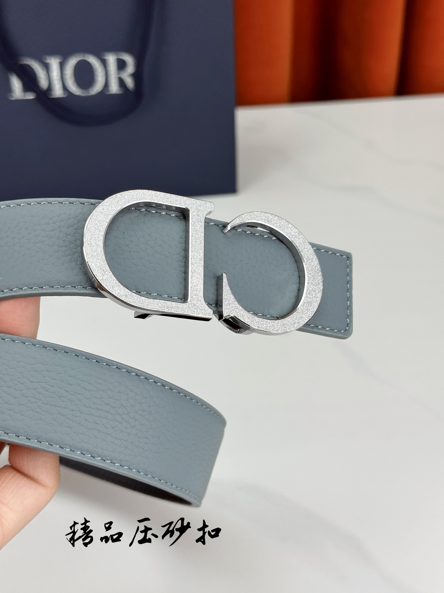 Dior Leather Belt Top Grain Leather M