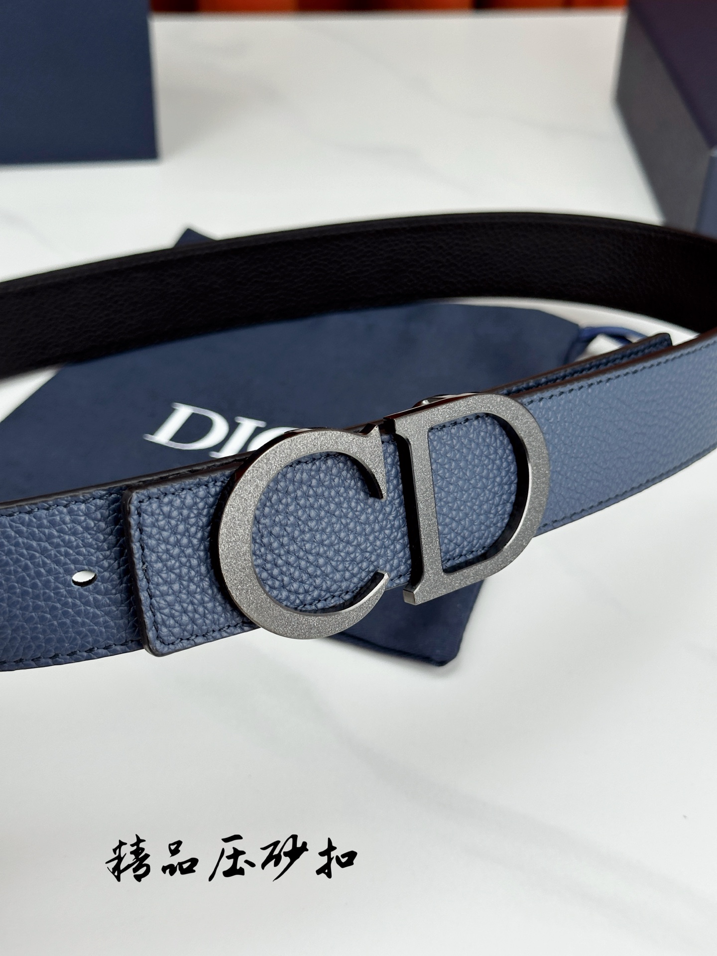 Dior Leather Belt Top Grain Leather M