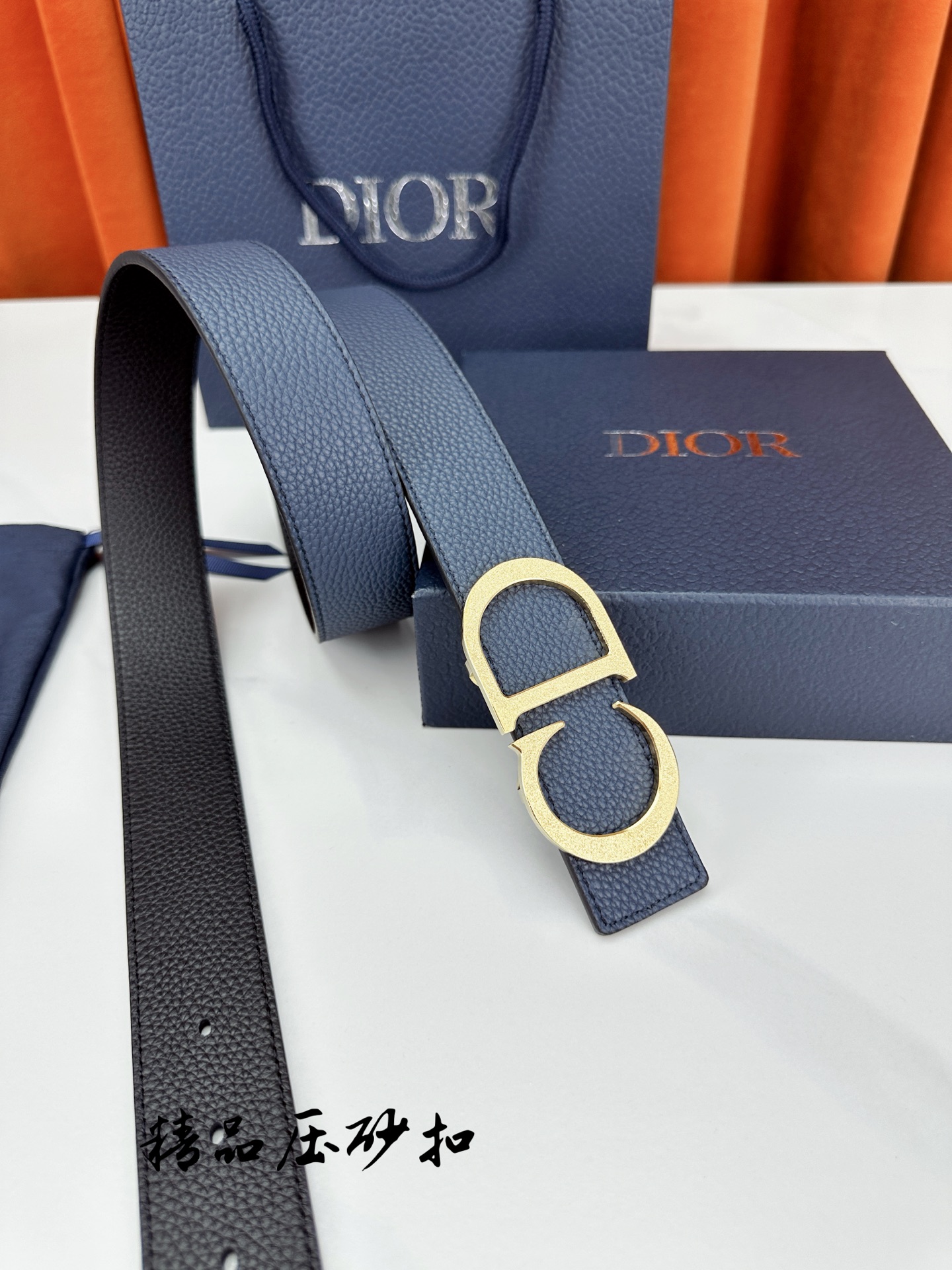 Dior Leather Belt Top Grain Leather M