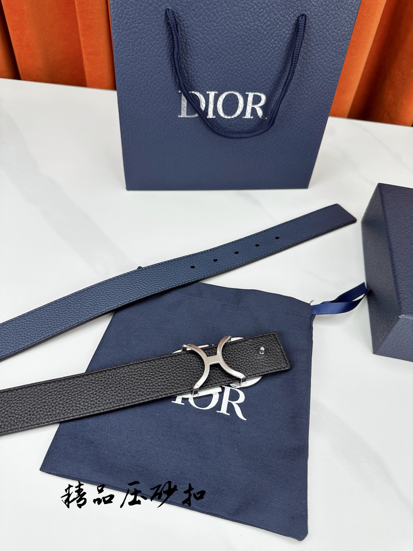Dior Leather Belt Top Grain Leather M