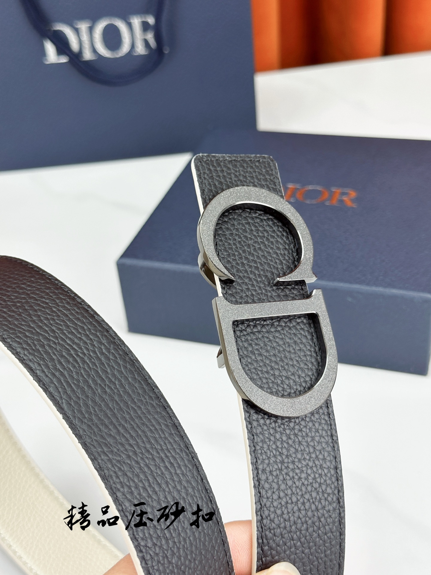 Dior Leather Belt Top Grain Leather M