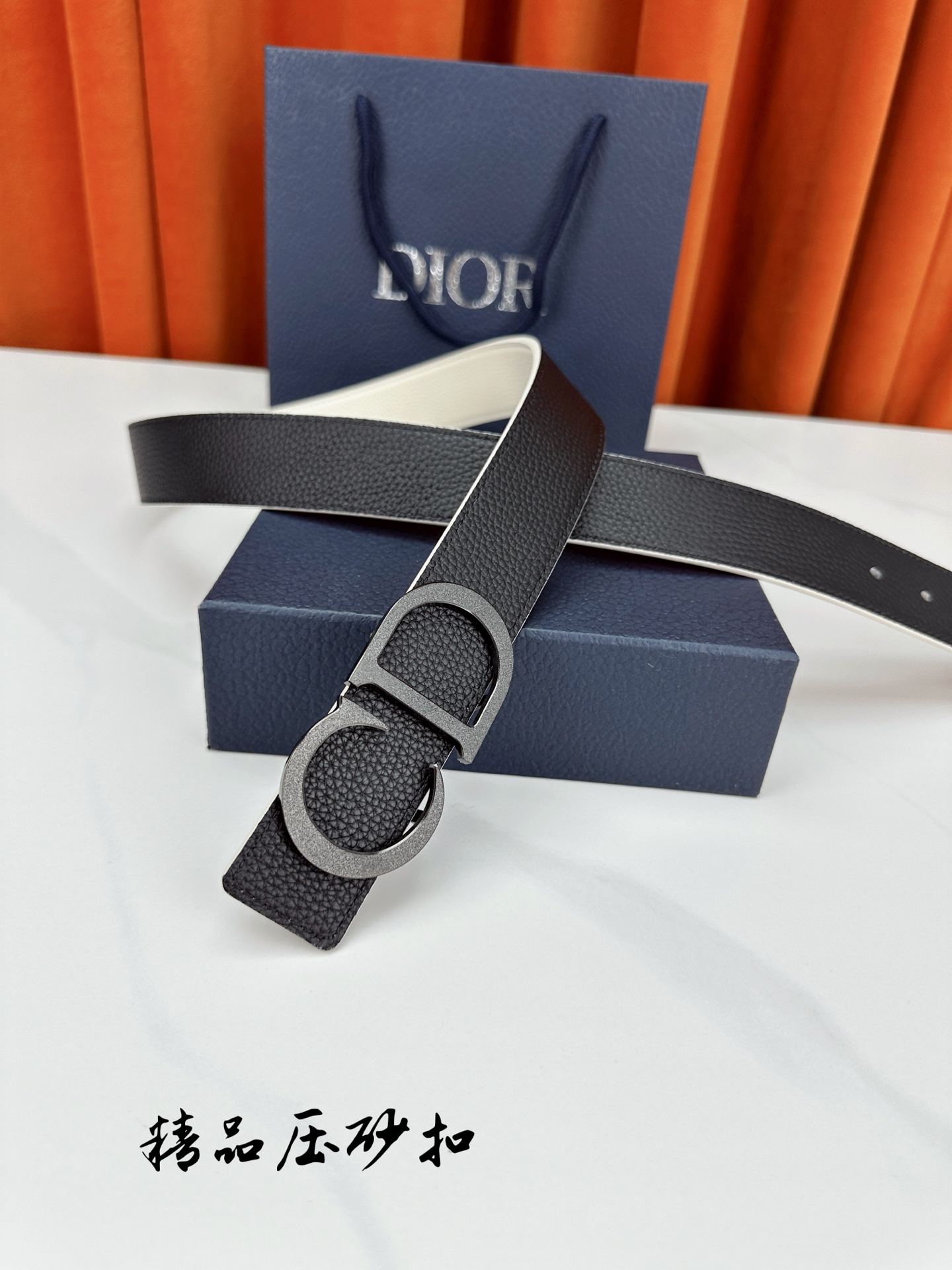 Dior Leather Belt Top Grain Leather M
