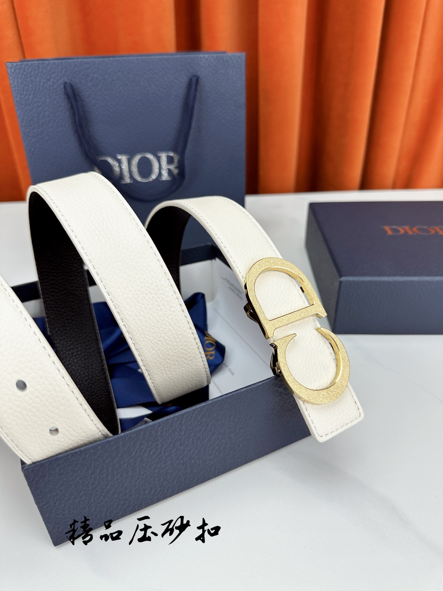 Dior Leather Belt Top Grain Leather M