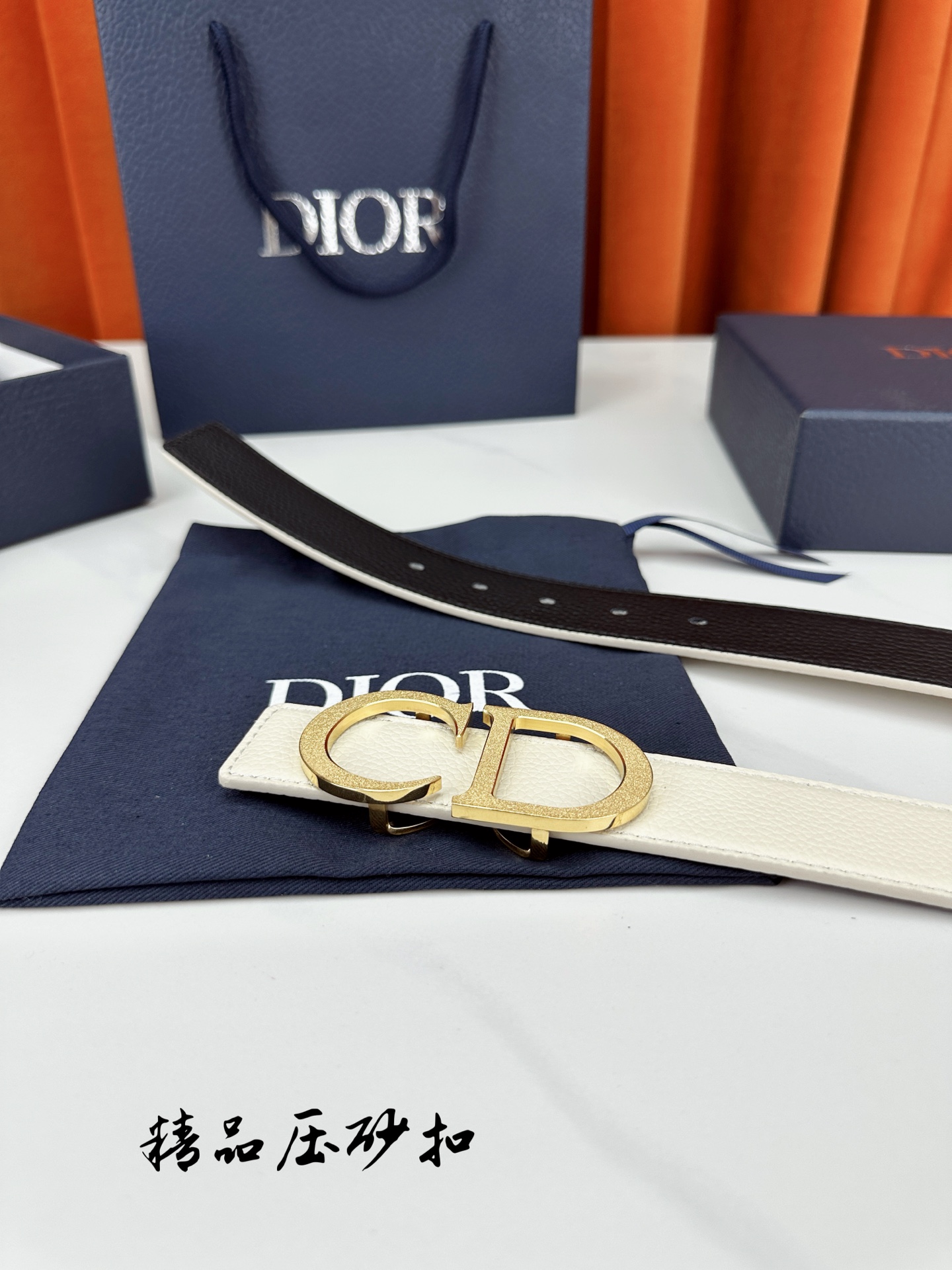 Dior Leather Belt Top Grain Leather M