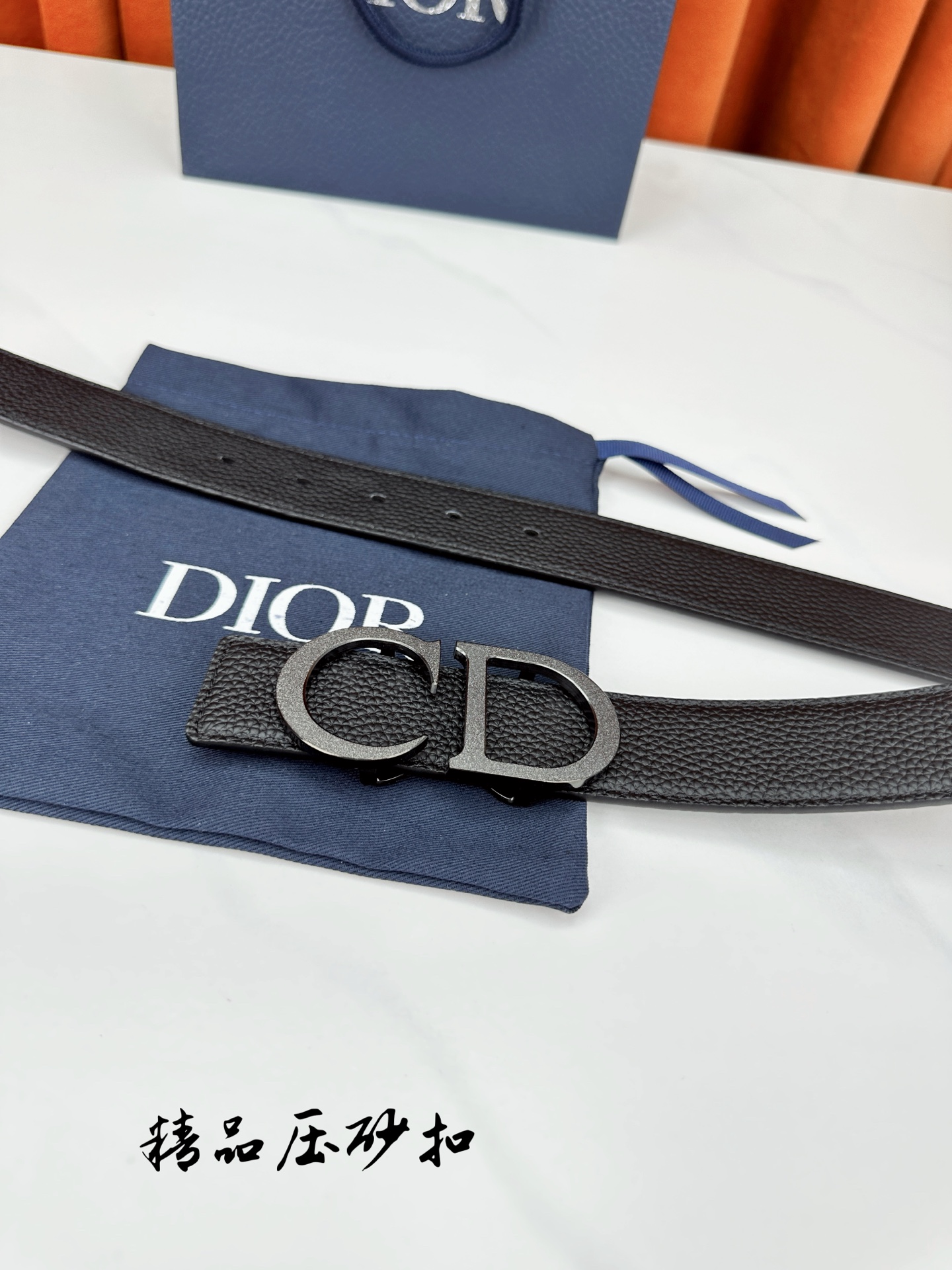 Dior Leather Belt Top Grain Leather M