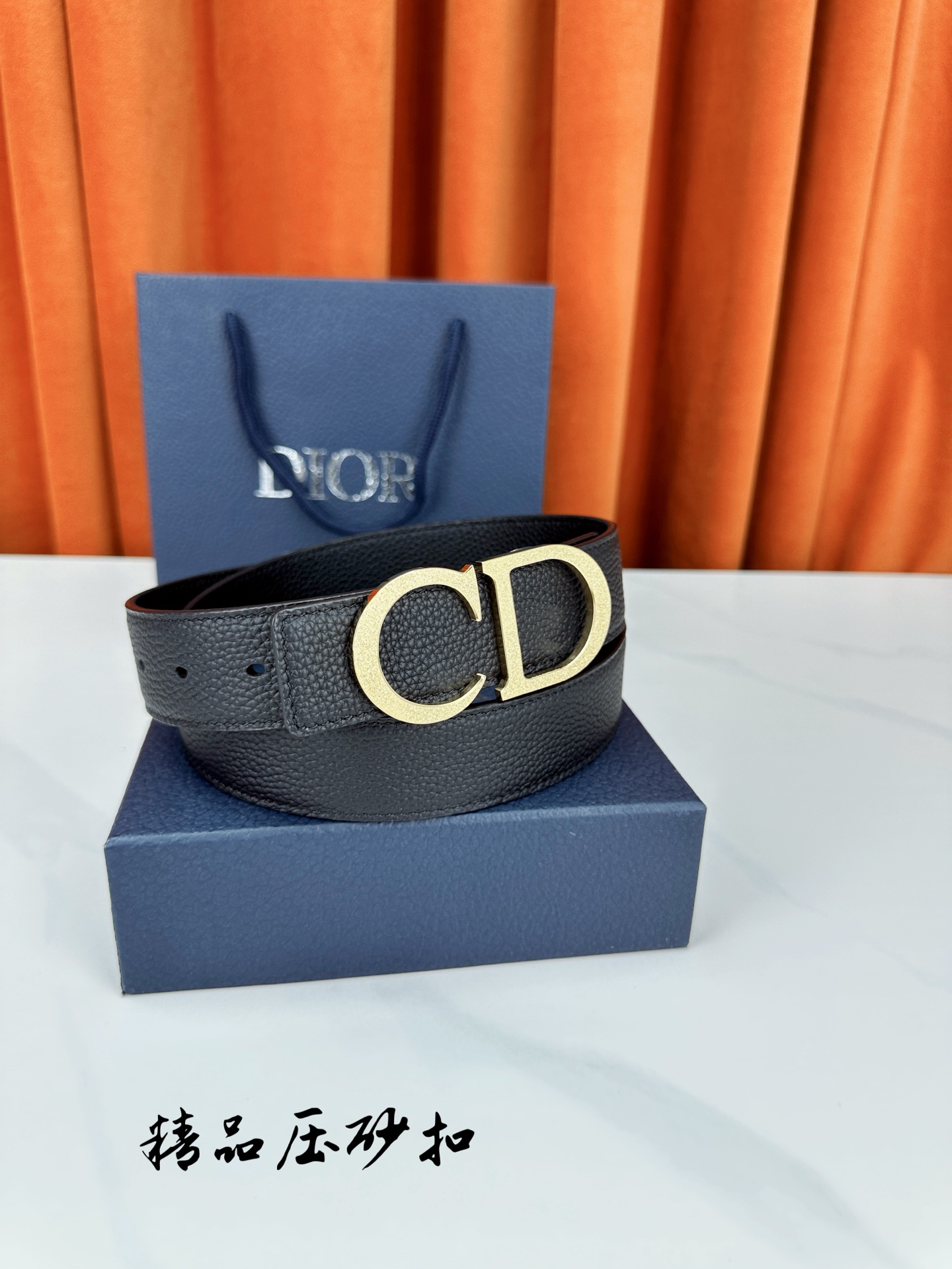 Dior Leather Belt Top Grain Leather M
