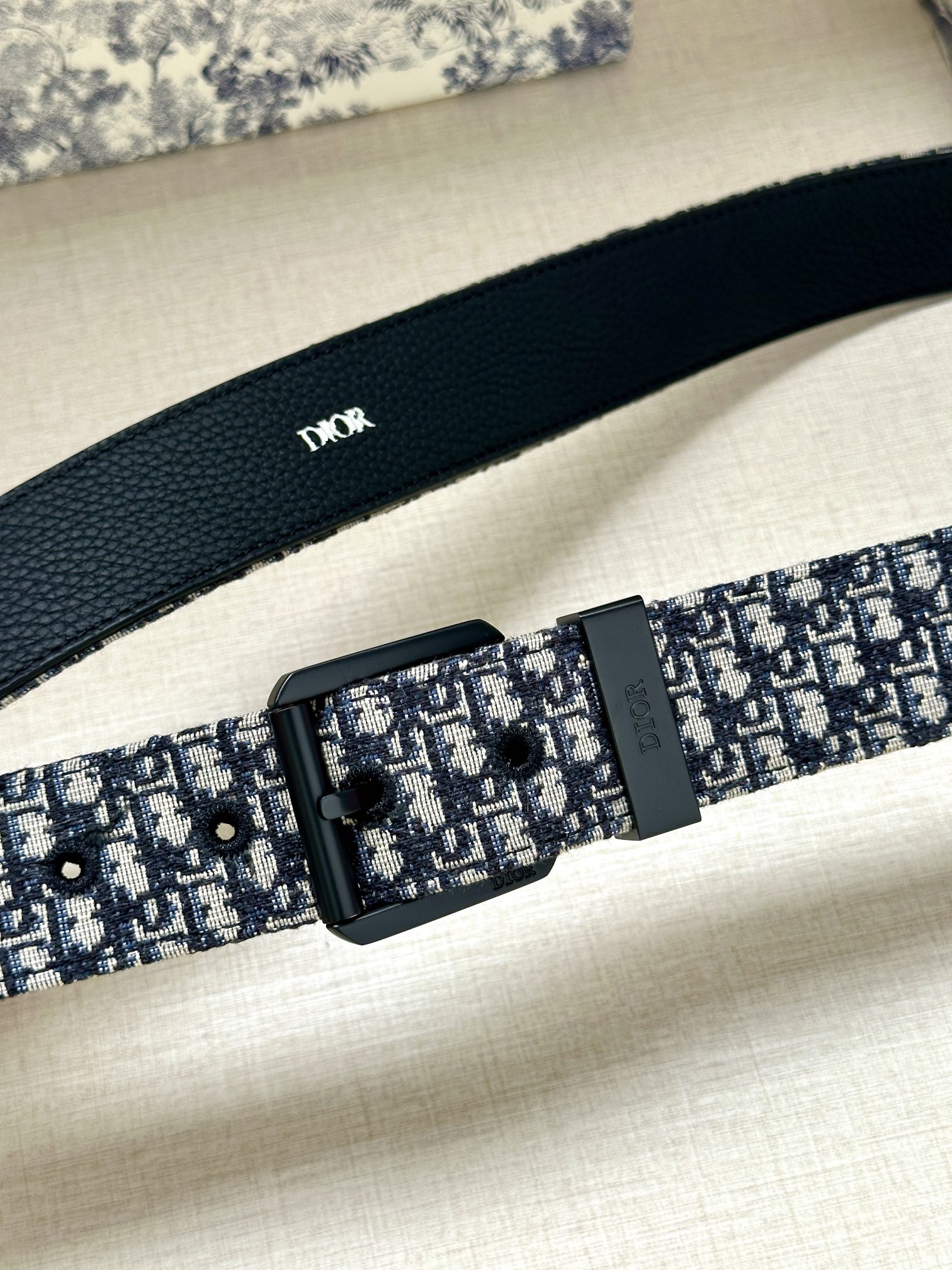 Dior Basic Belt Black Adjustable M-l