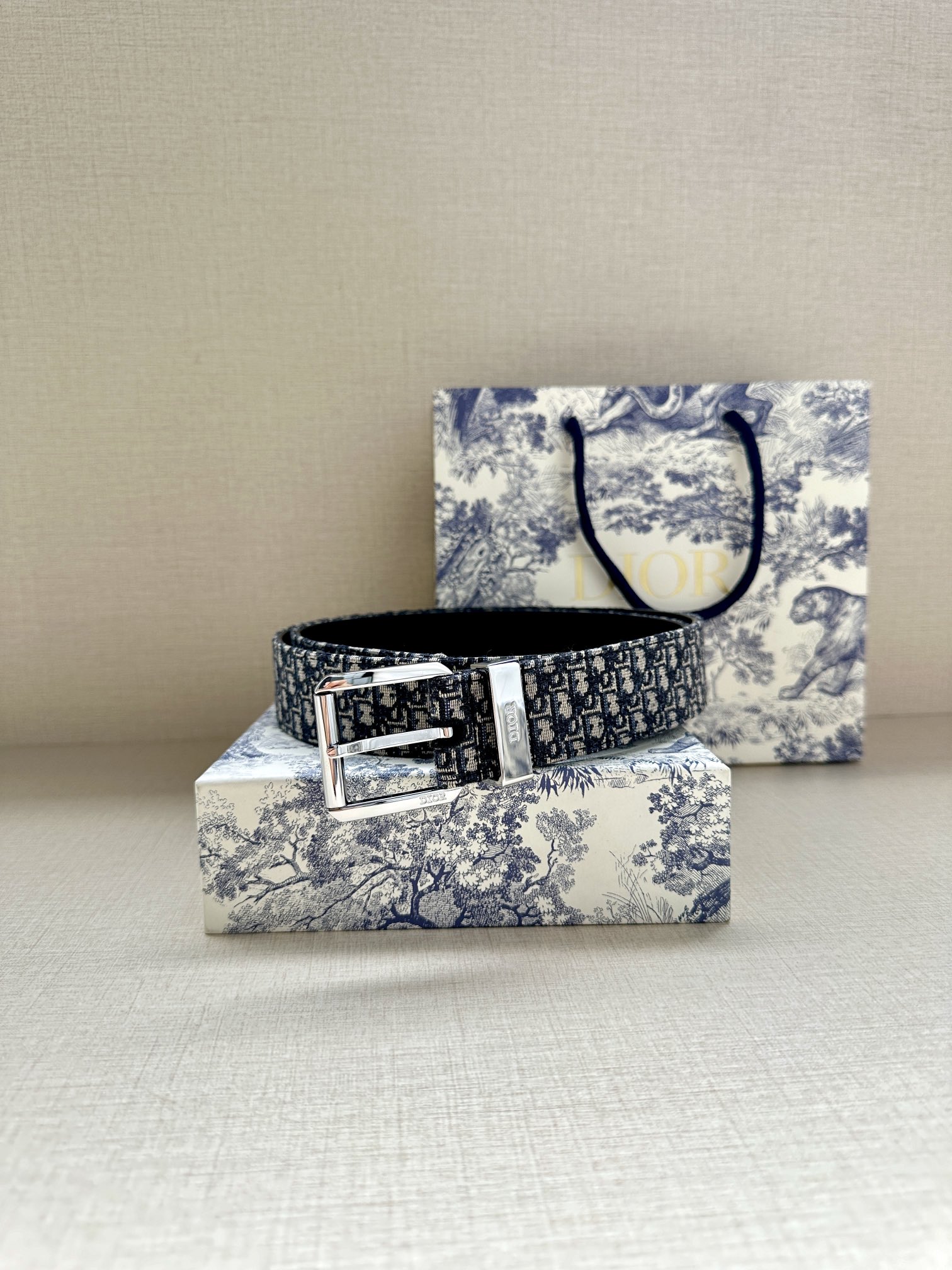 Dior Basic Belt Black Adjustable M-l