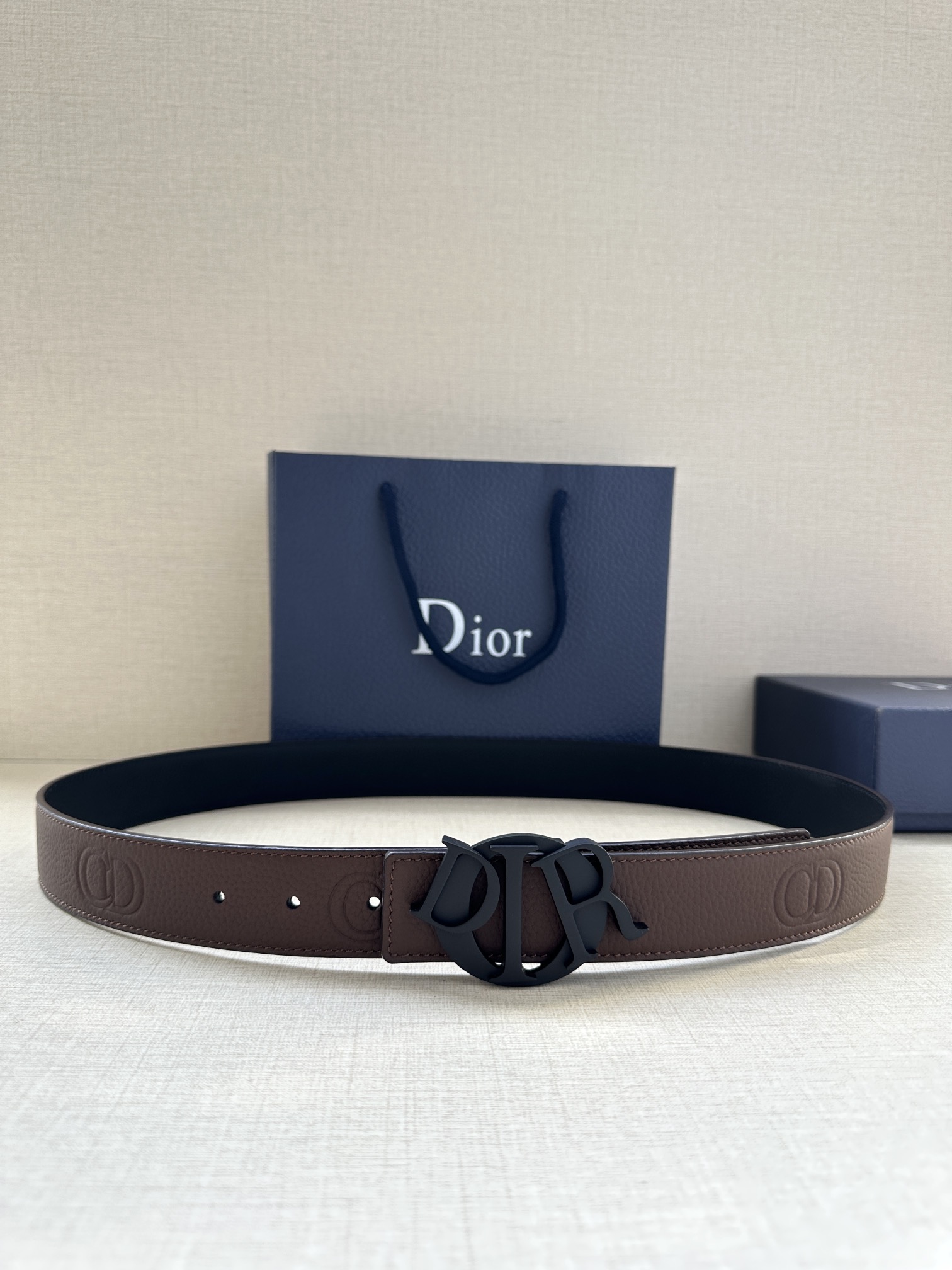 Basic Belt Cow Leather Black M