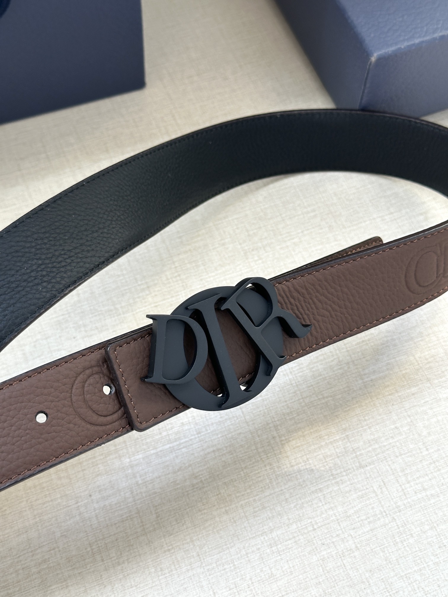 Basic Belt Cow Leather Black M