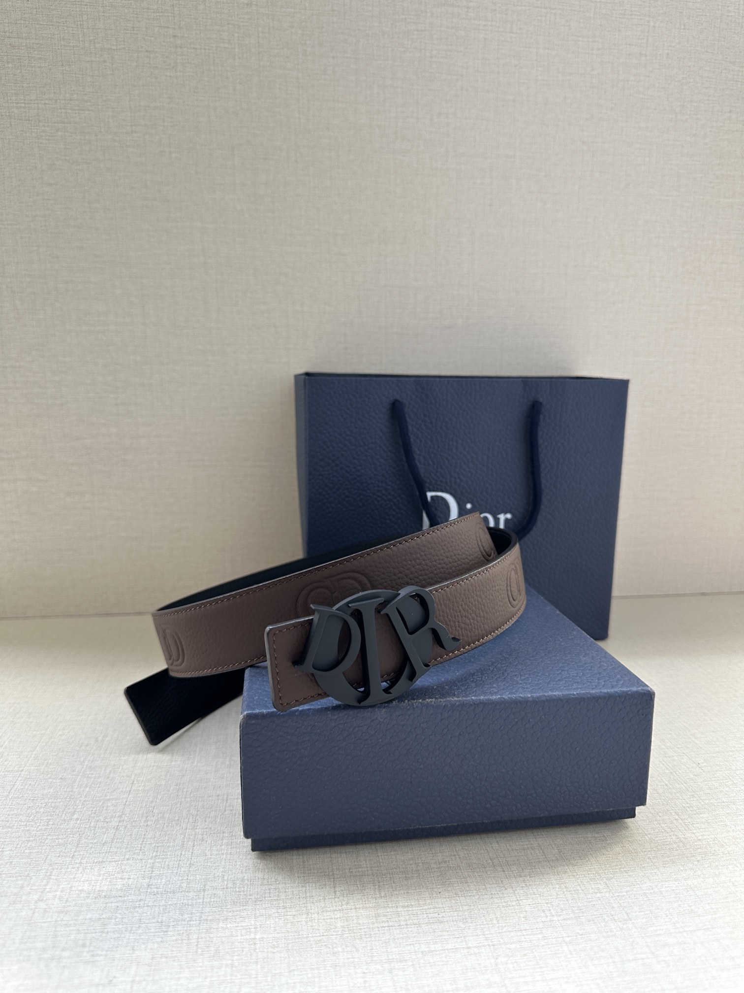 Basic Belt Cow Leather Black M