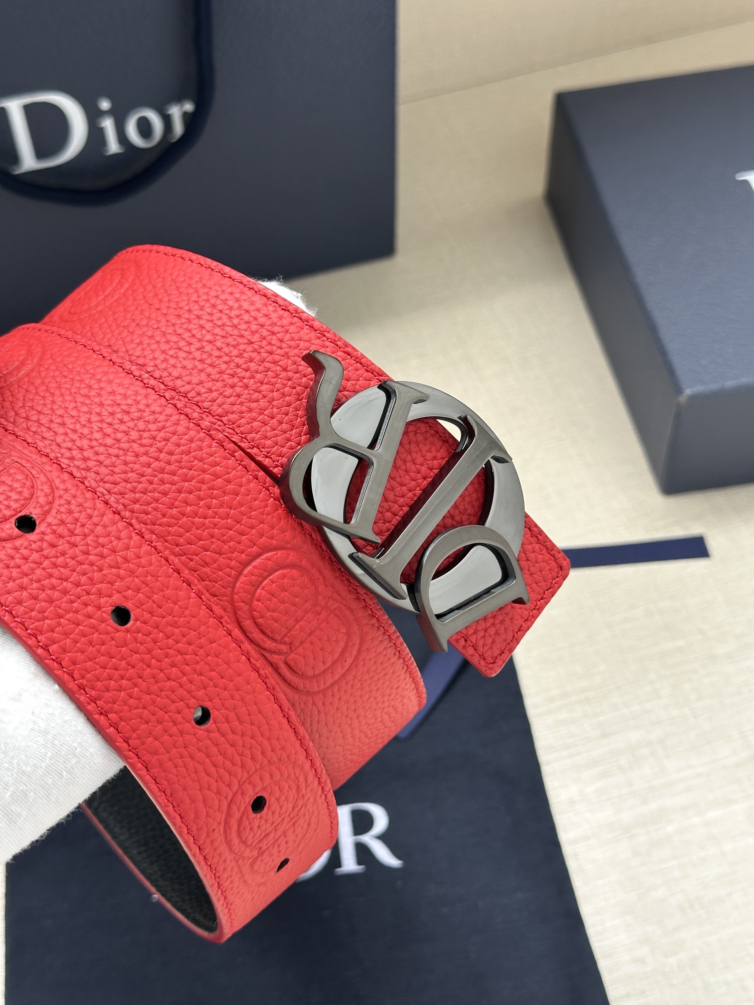Basic Belt Cow Leather Black M